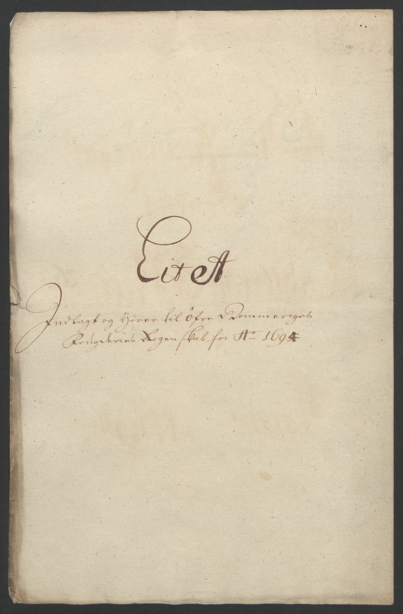 Rentekammeret inntil 1814, Reviderte regnskaper, Fogderegnskap, AV/RA-EA-4092/R12/L0706: Fogderegnskap Øvre Romerike, 1694, p. 21