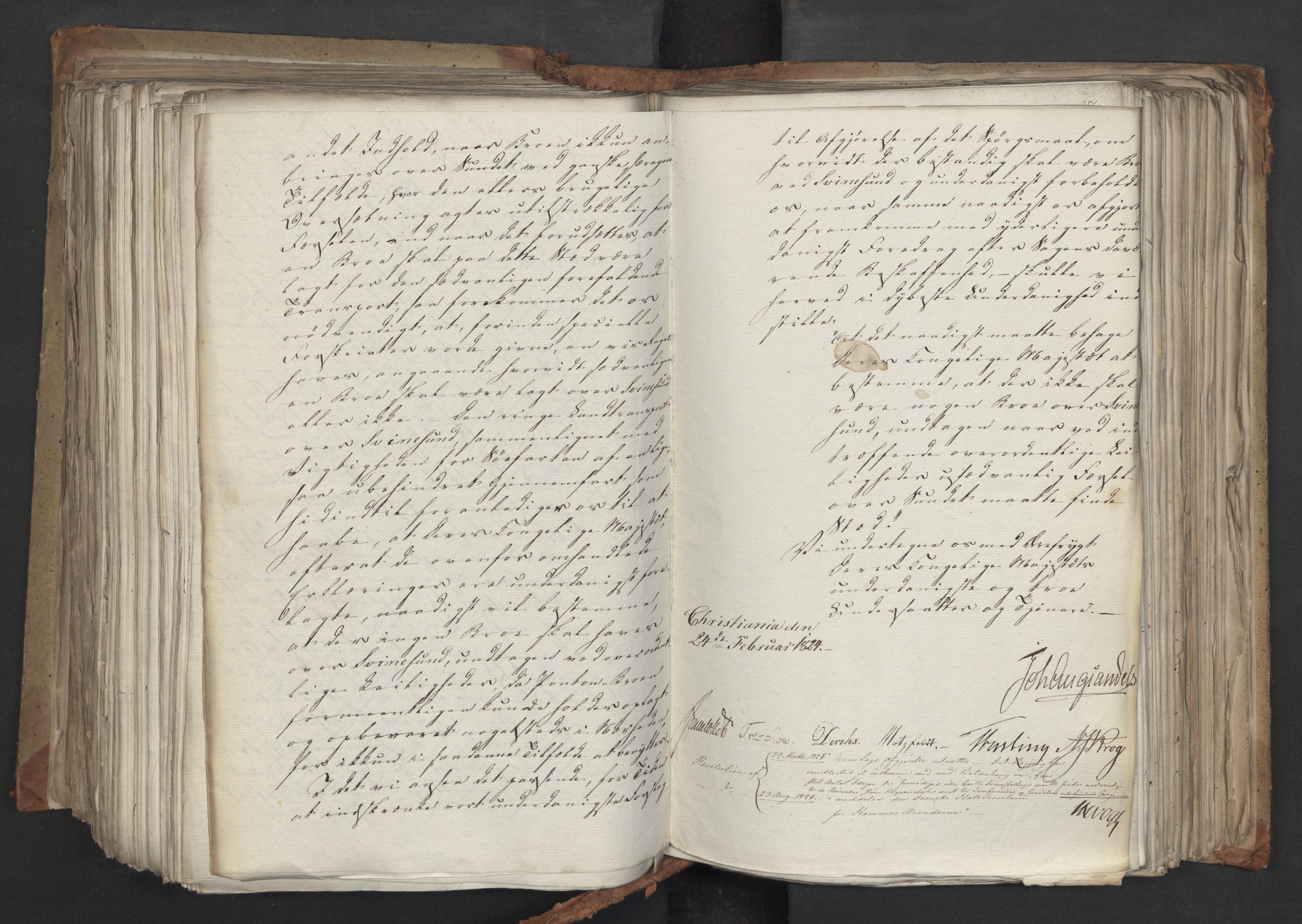 Statsrådsavdelingen i Stockholm, AV/RA-S-1003/D/Da/L0037: Regjeringsinnstillinger nr. 1115-1403, 1824, p. 477