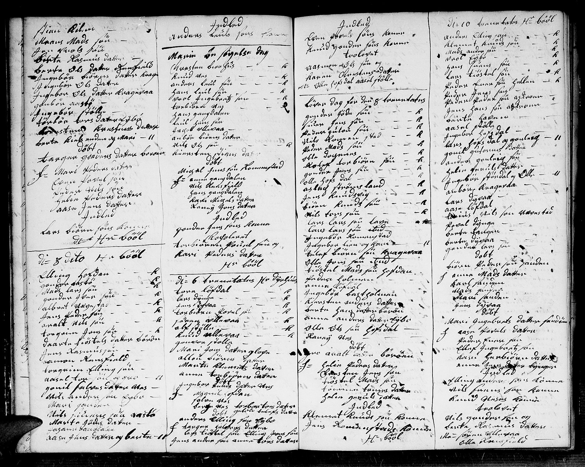 Dypvåg sokneprestkontor, AV/SAK-1111-0007/F/Fb/Fba/L0006: Parish register (copy) no. B 6, 1746-1762, p. 8