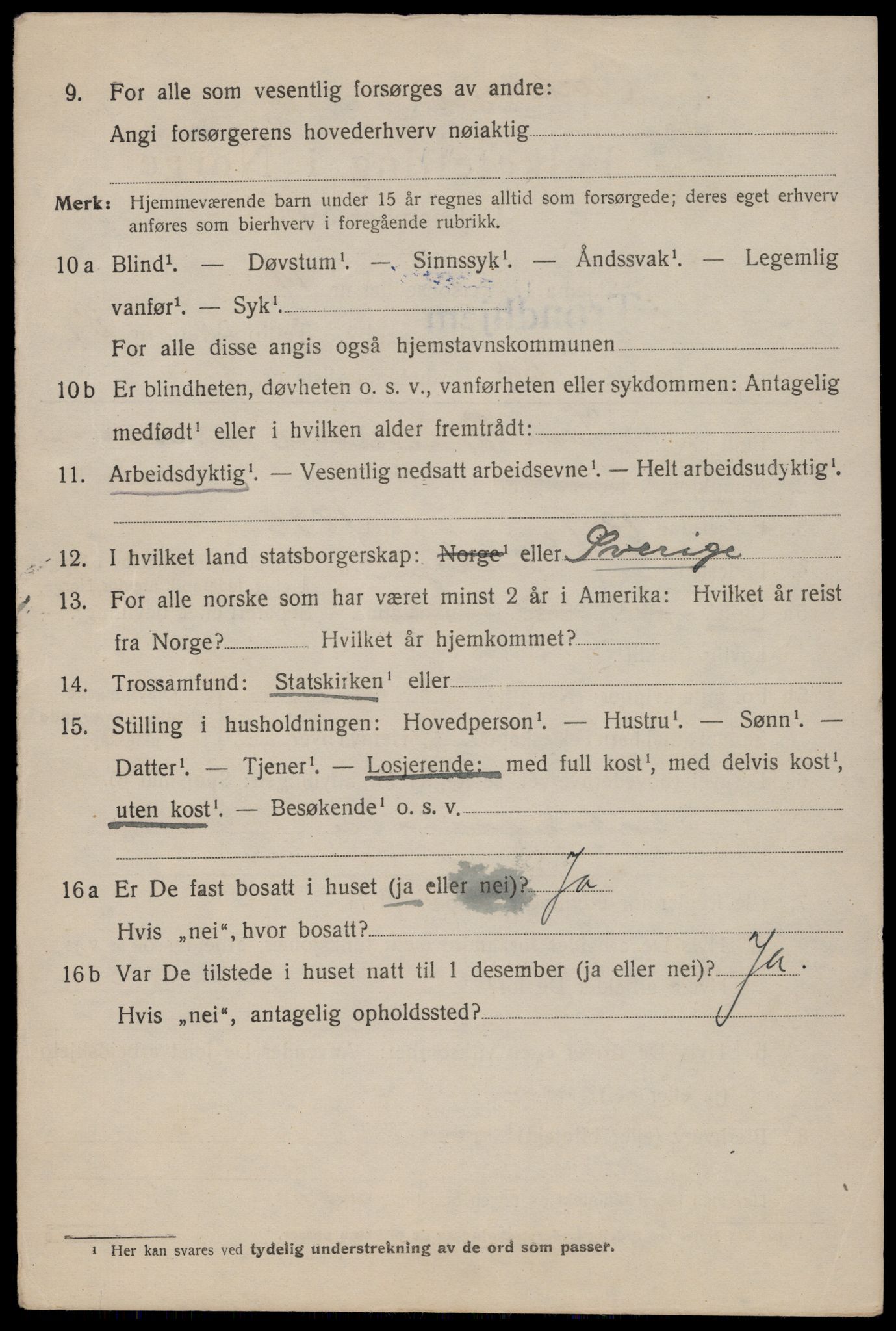 SAT, 1920 census for Trondheim, 1920, p. 86255