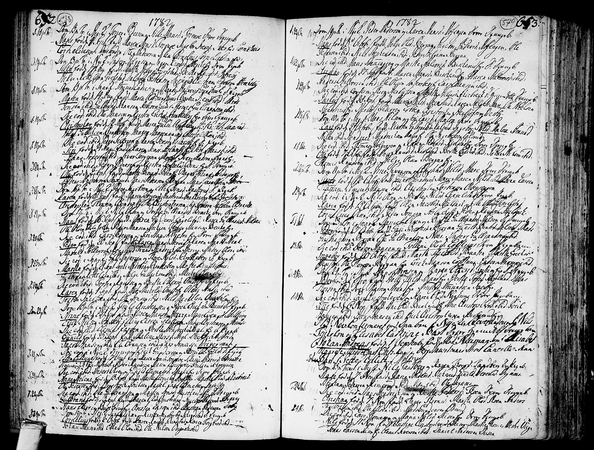 Modum kirkebøker, AV/SAKO-A-234/F/Fa/L0002: Parish register (official) no. 2, 1741-1782, p. 578-579