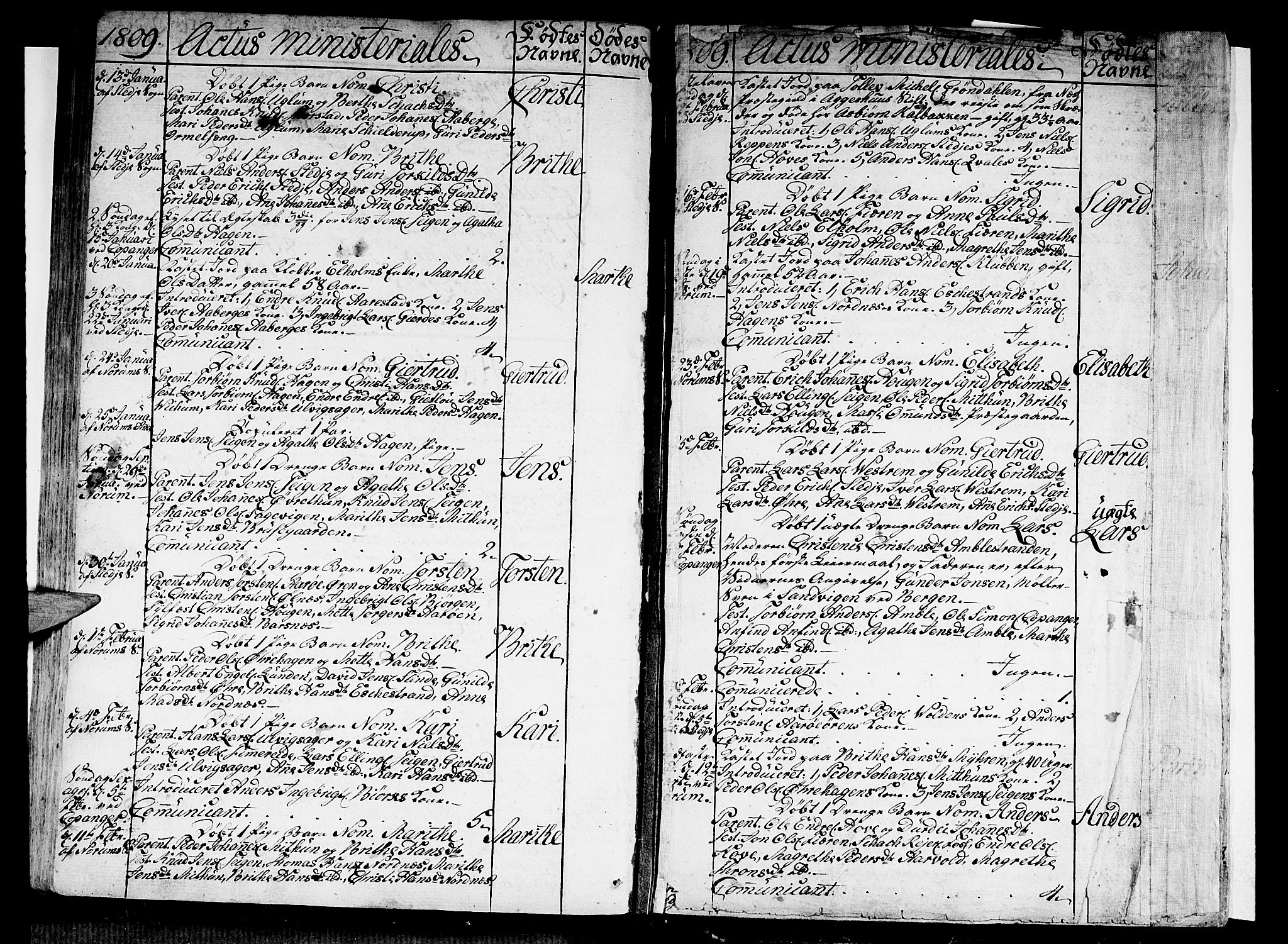 Sogndal sokneprestembete, SAB/A-81301/H/Haa/Haaa/L0008: Parish register (official) no. A 8, 1795-1809, p. 178