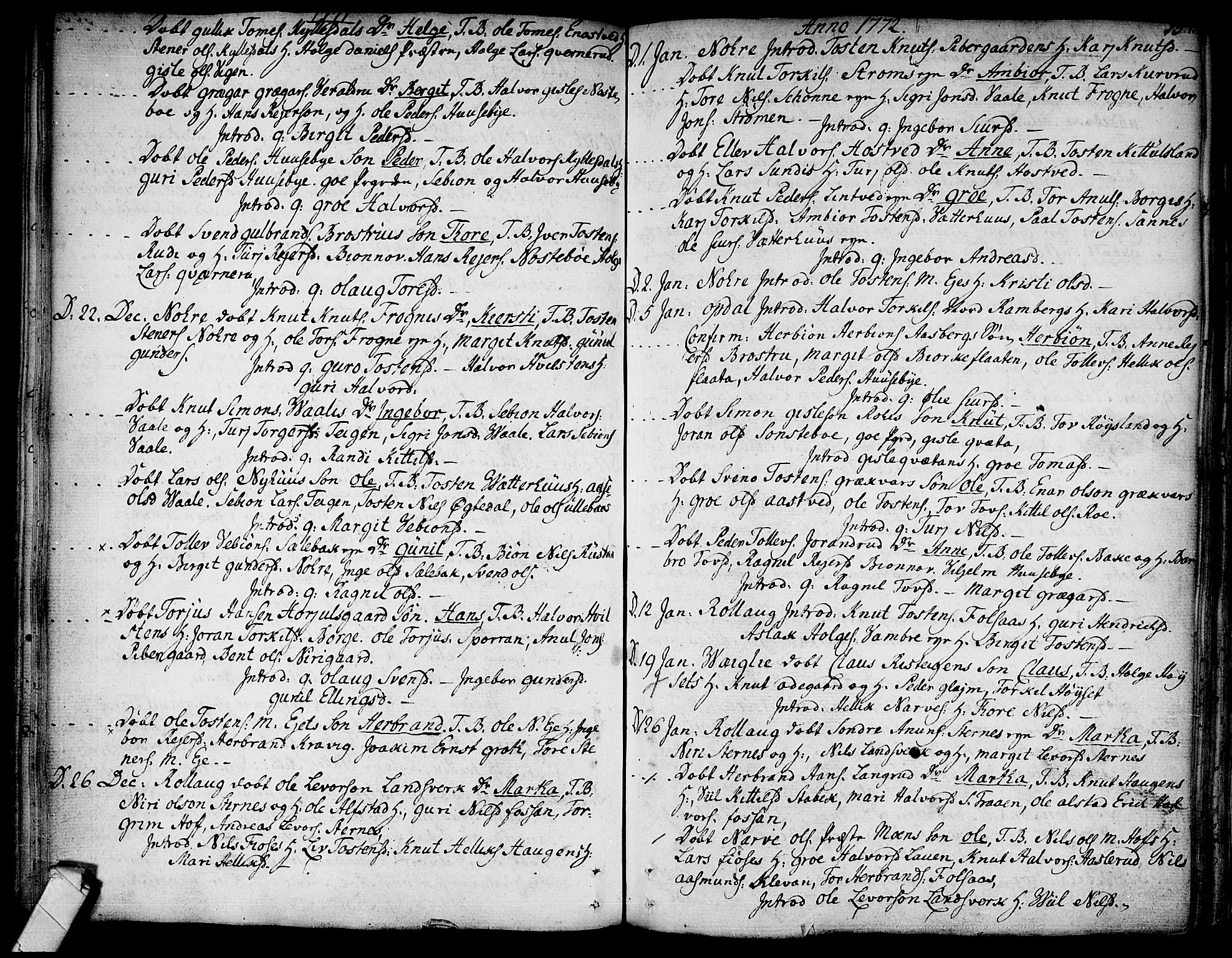 Rollag kirkebøker, SAKO/A-240/F/Fa/L0003: Parish register (official) no. I 3, 1743-1778, p. 134