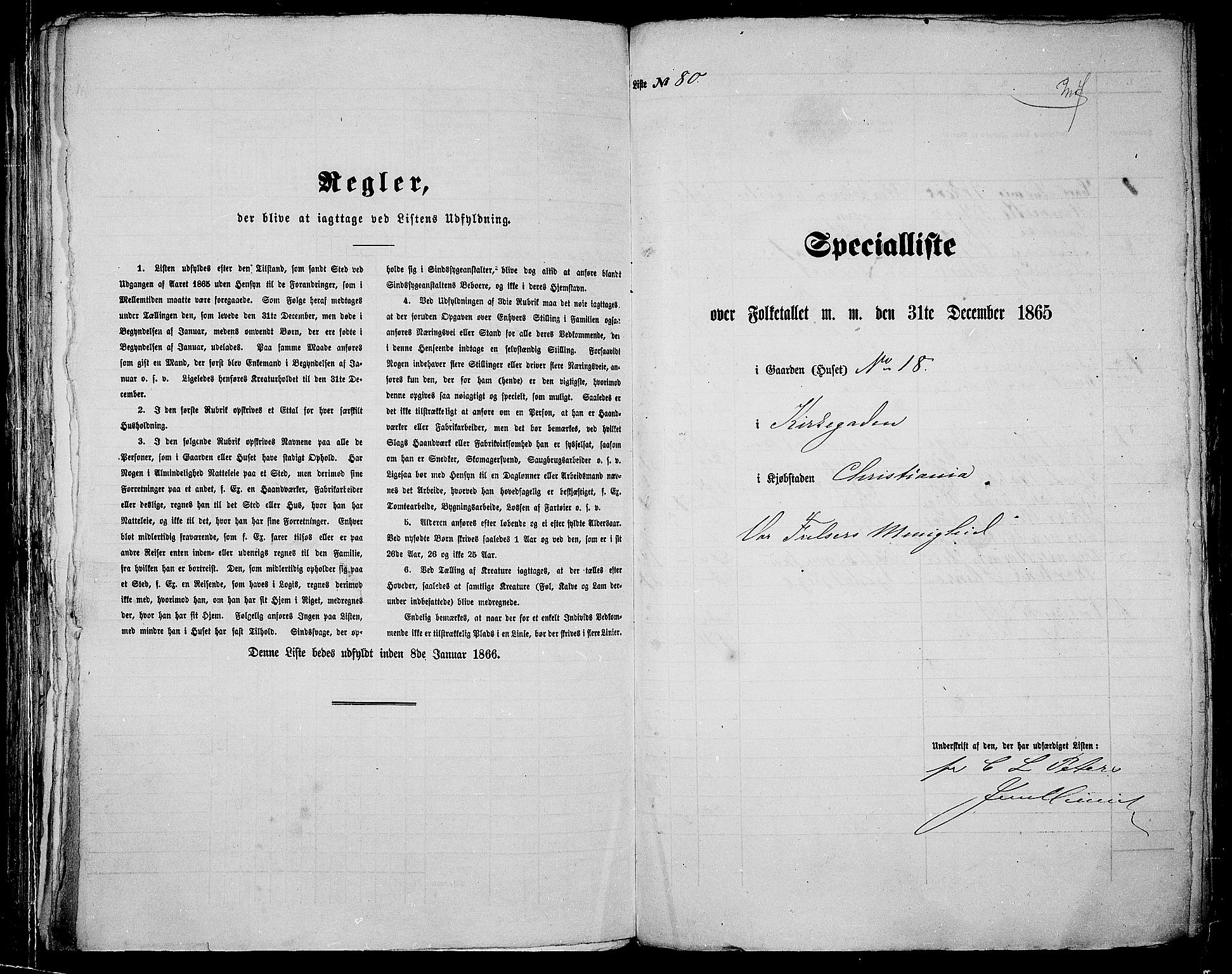 RA, 1865 census for Kristiania, 1865, p. 307