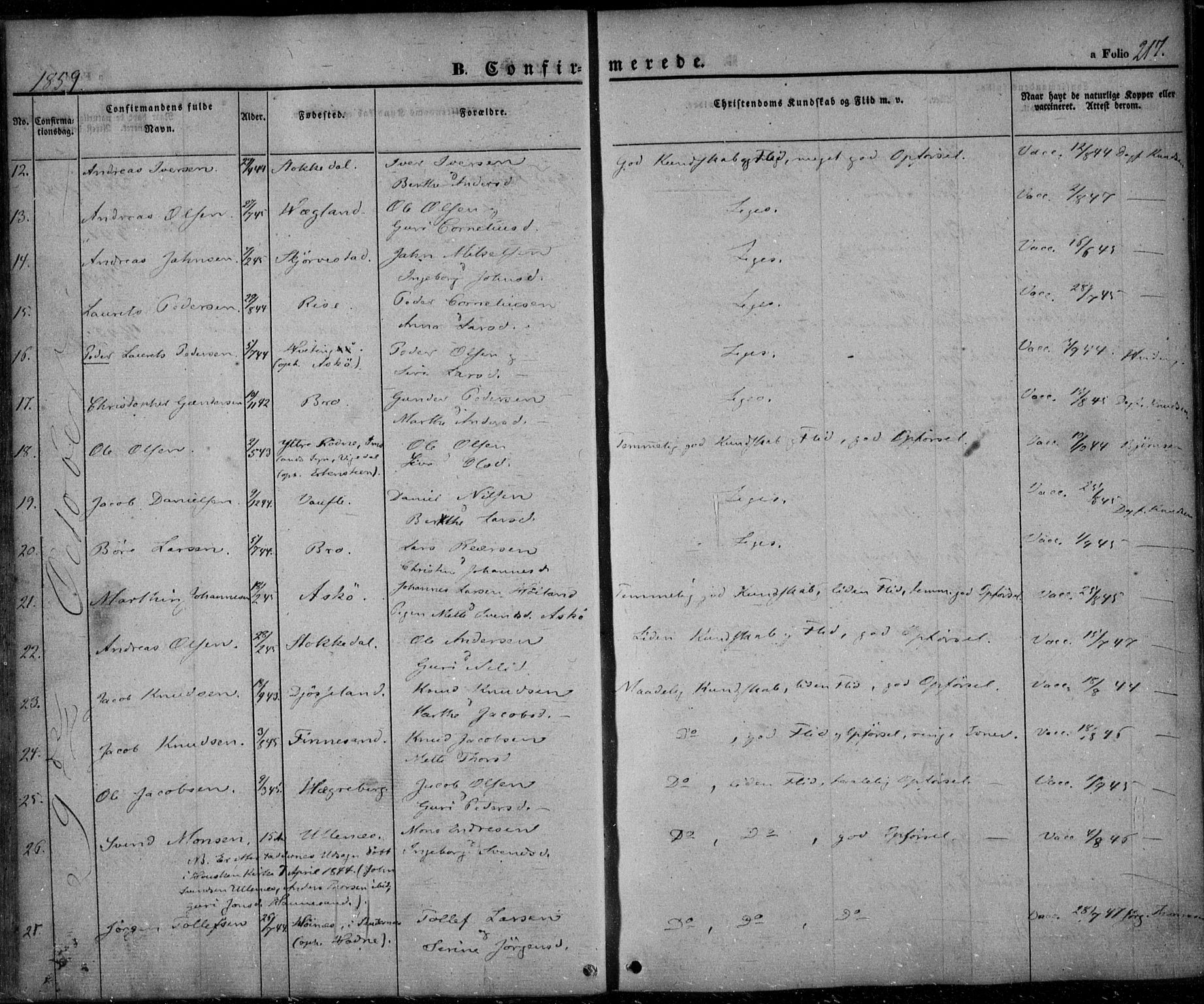 Rennesøy sokneprestkontor, AV/SAST-A -101827/H/Ha/Haa/L0005: Parish register (official) no. A 5, 1838-1859, p. 217