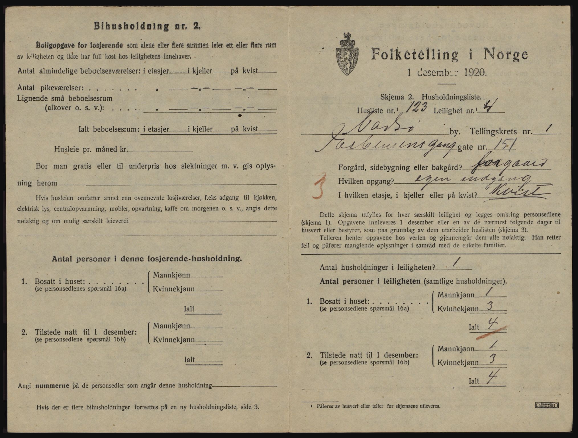 SATØ, 1920 census for Vadsø, 1920, p. 922