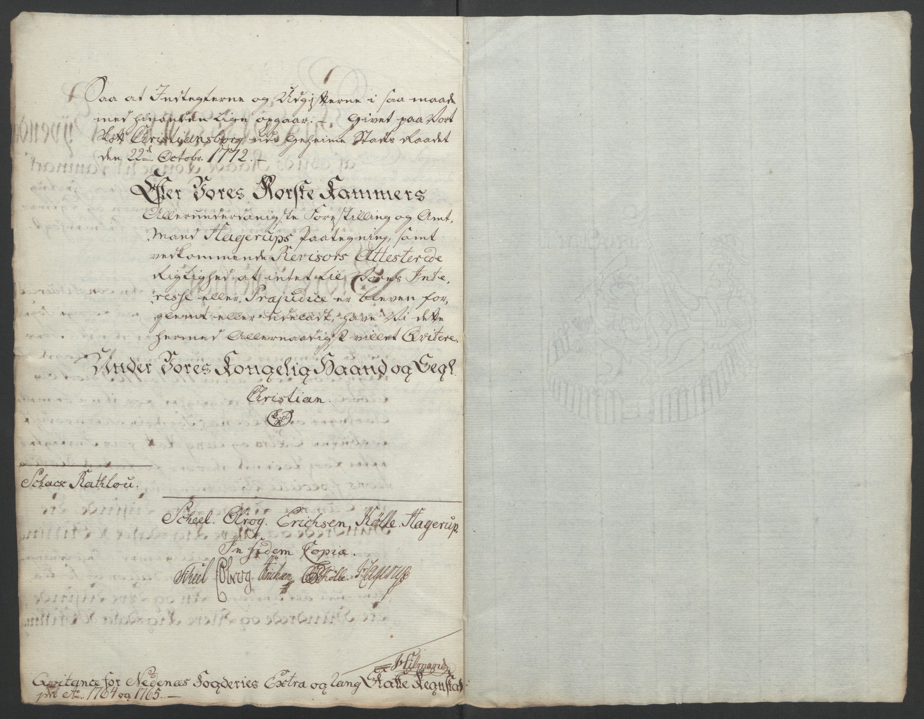 Rentekammeret inntil 1814, Reviderte regnskaper, Fogderegnskap, RA/EA-4092/R39/L2424: Ekstraskatten Nedenes, 1762-1767, p. 134