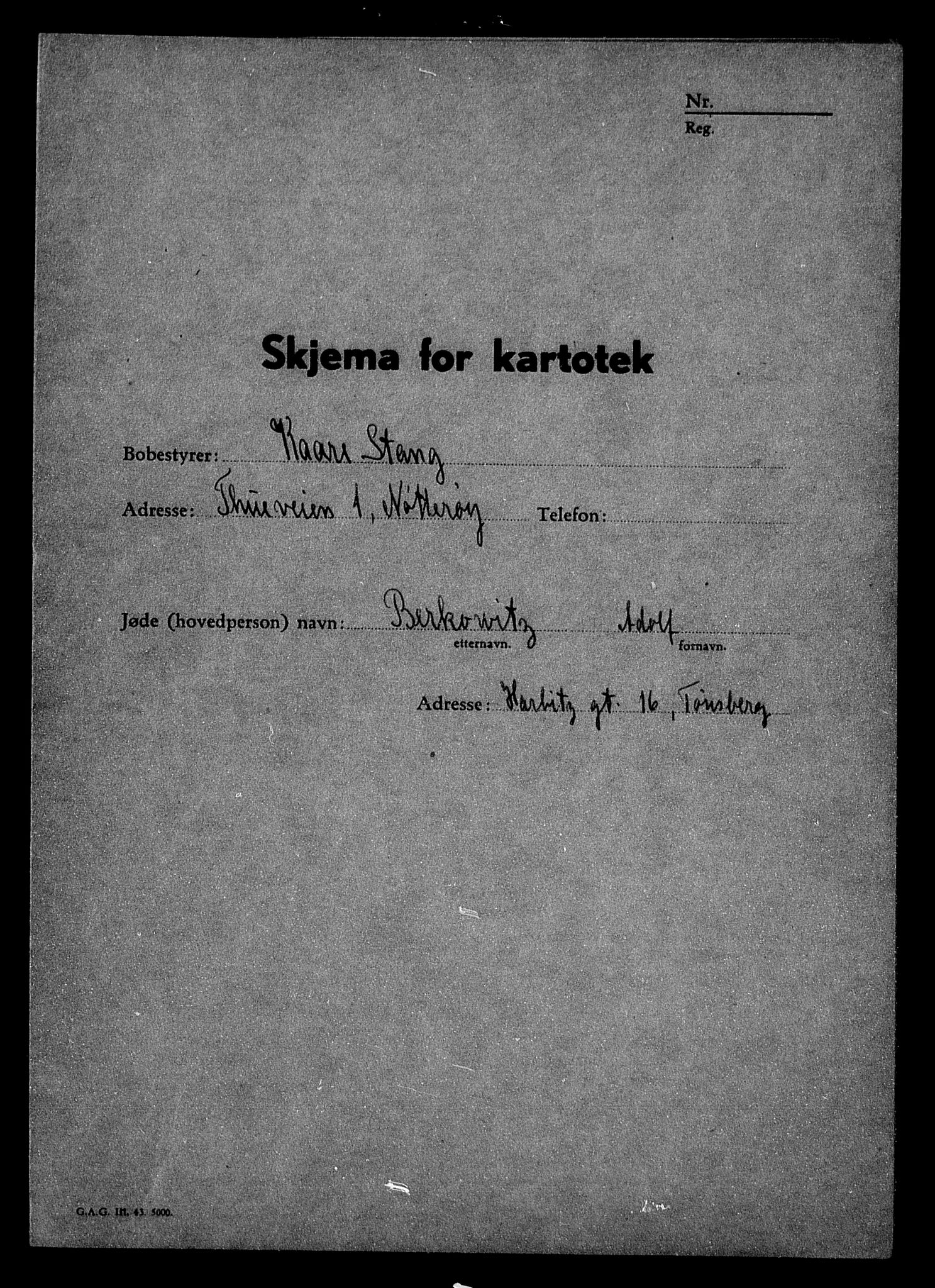 Justisdepartementet, Tilbakeføringskontoret for inndratte formuer, AV/RA-S-1564/H/Hc/Hcd/L0991: --, 1945-1947, p. 77