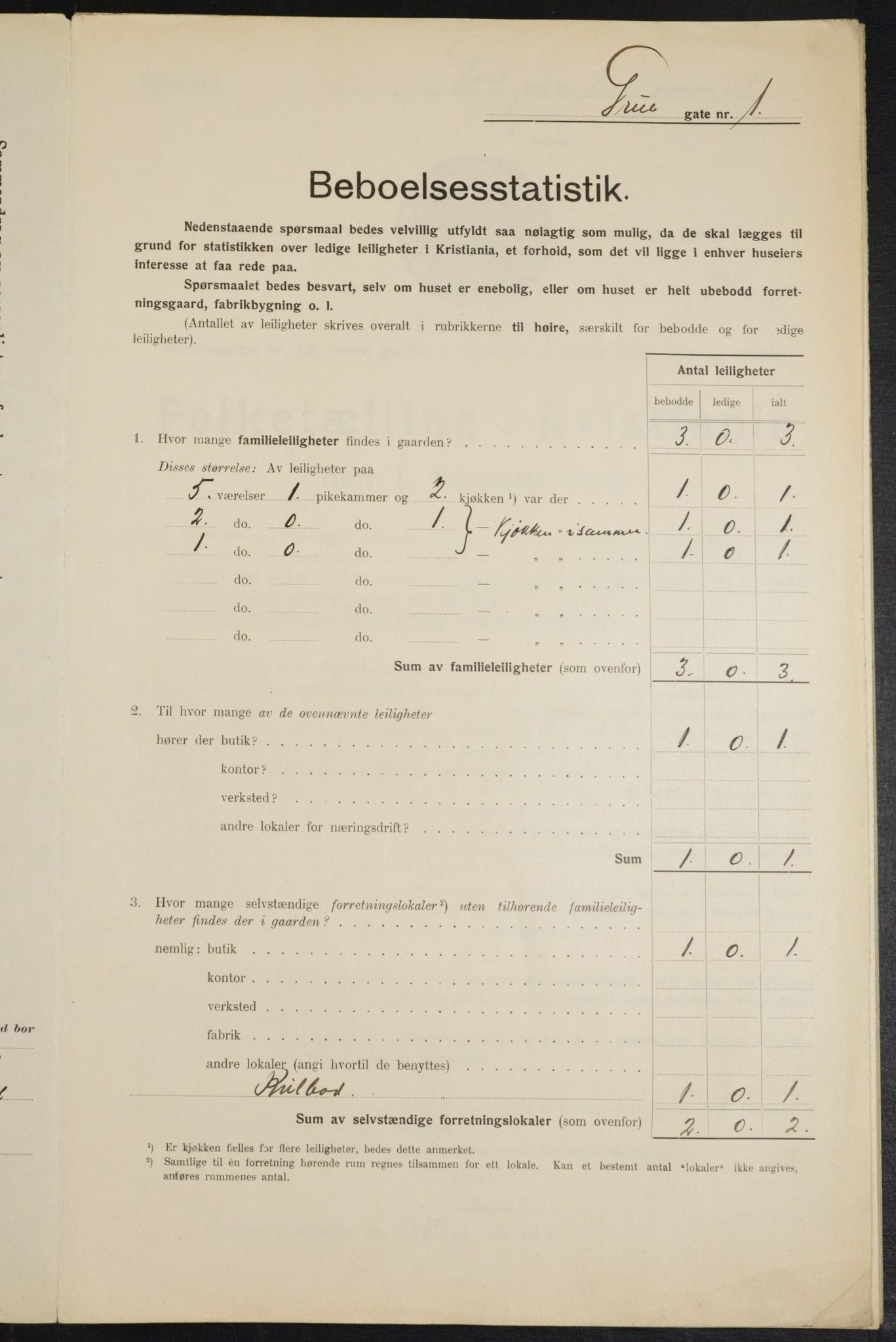 OBA, Municipal Census 1914 for Kristiania, 1914, p. 30327