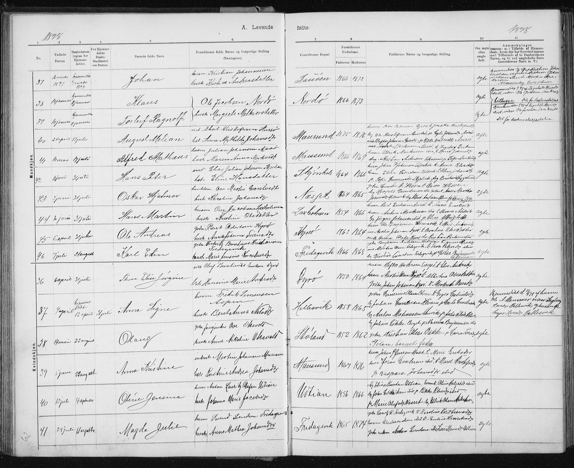 Ministerialprotokoller, klokkerbøker og fødselsregistre - Sør-Trøndelag, AV/SAT-A-1456/640/L0586: Parish register (copy) no. 640C03b, 1891-1908