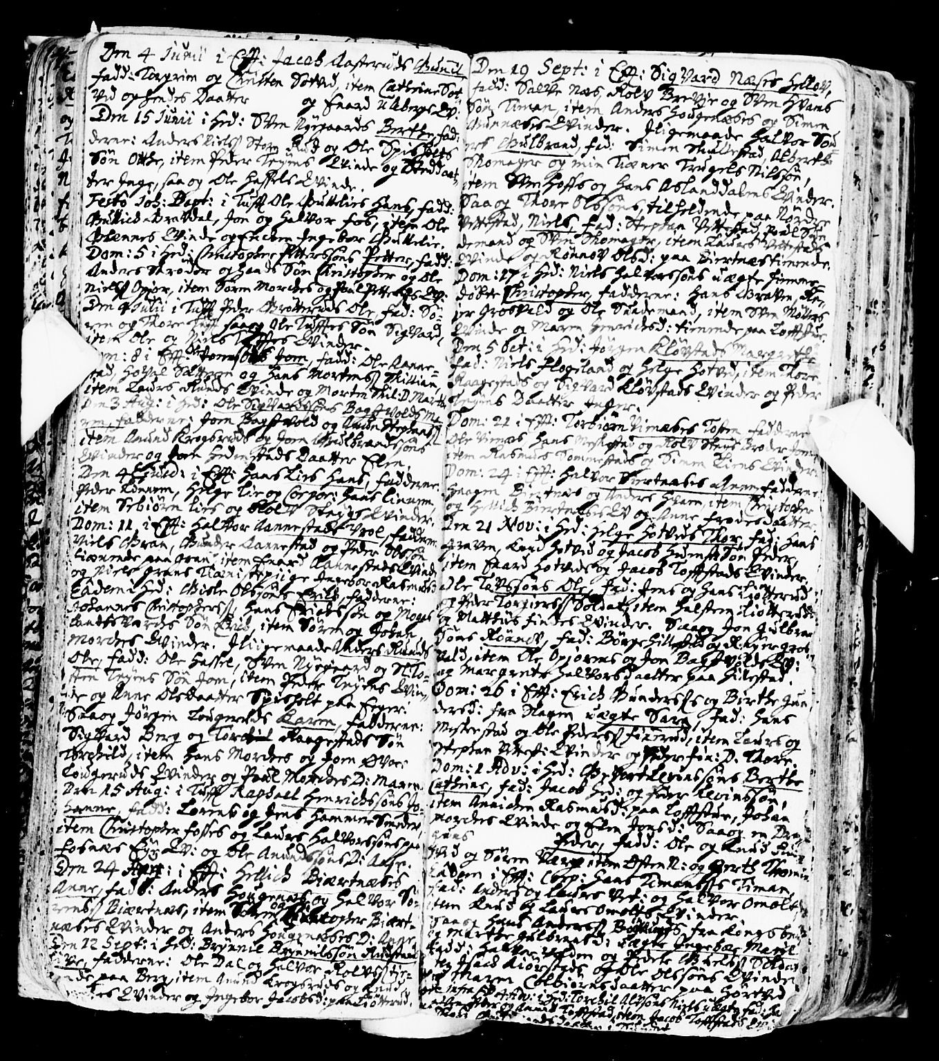 Sandsvær kirkebøker, SAKO/A-244/F/Fa/L0001: Parish register (official) no. I 1, 1665-1725, p. 74