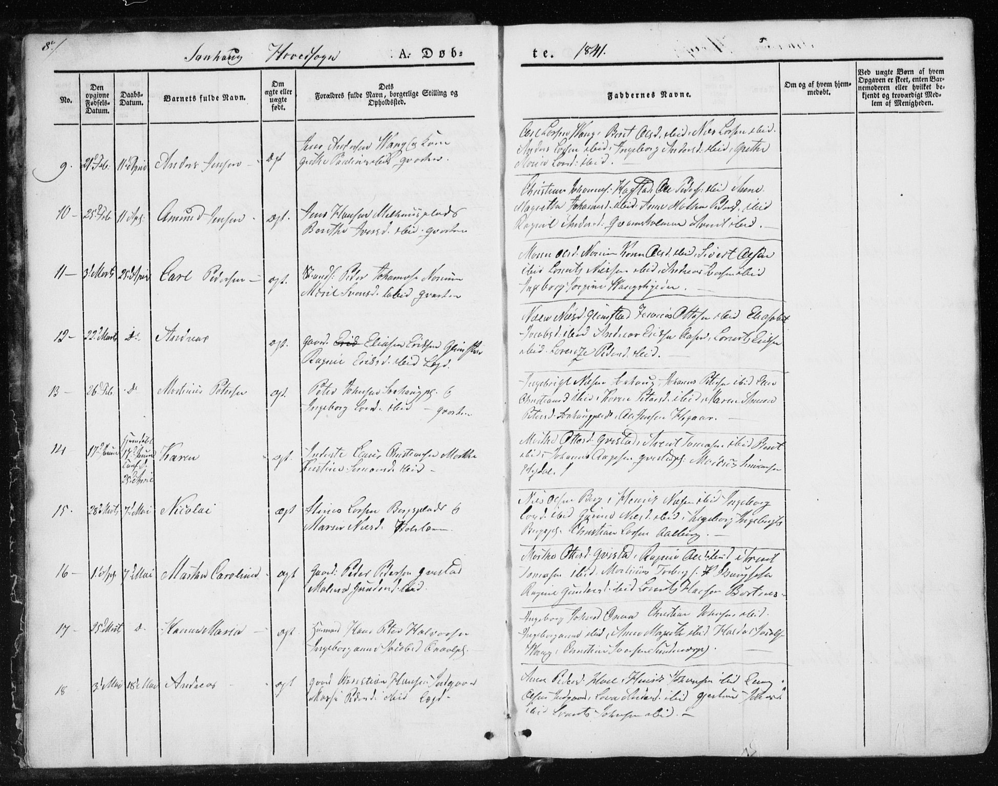 Ministerialprotokoller, klokkerbøker og fødselsregistre - Nord-Trøndelag, SAT/A-1458/730/L0280: Parish register (official) no. 730A07 /1, 1840-1854, p. 8