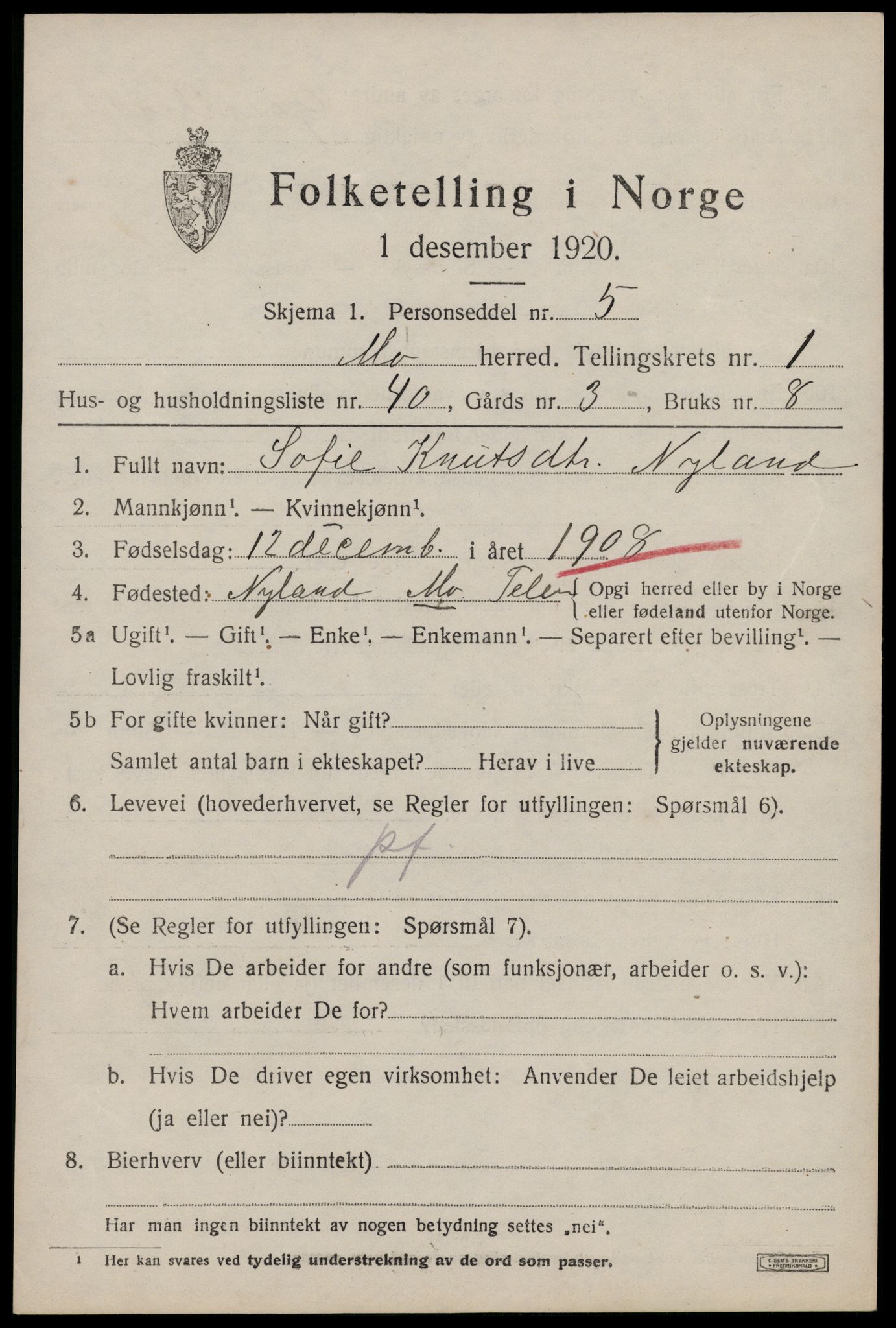 SAKO, 1920 census for Mo, 1920, p. 1084