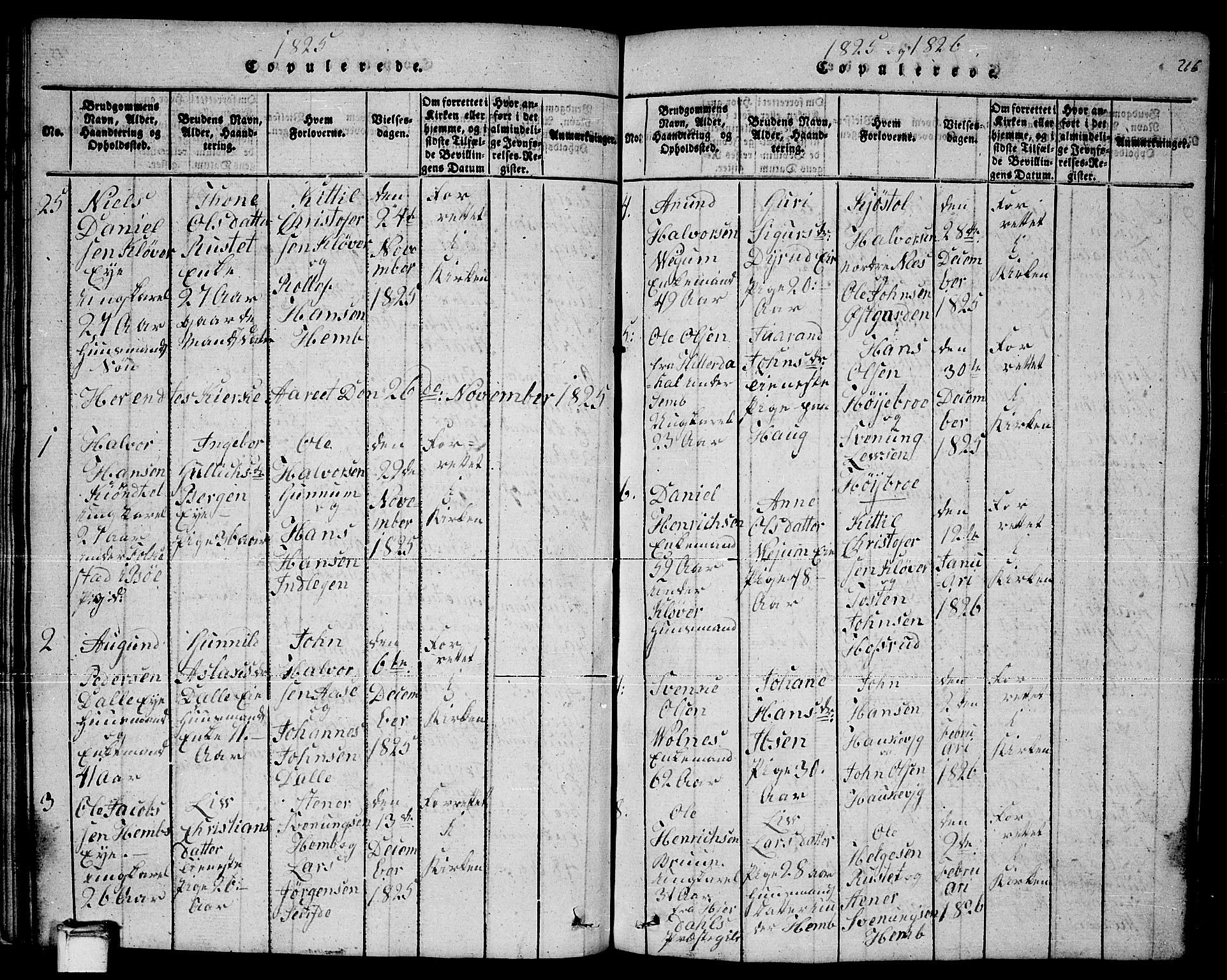 Sauherad kirkebøker, SAKO/A-298/F/Fa/L0005: Parish register (official) no. I 5, 1815-1829, p. 216