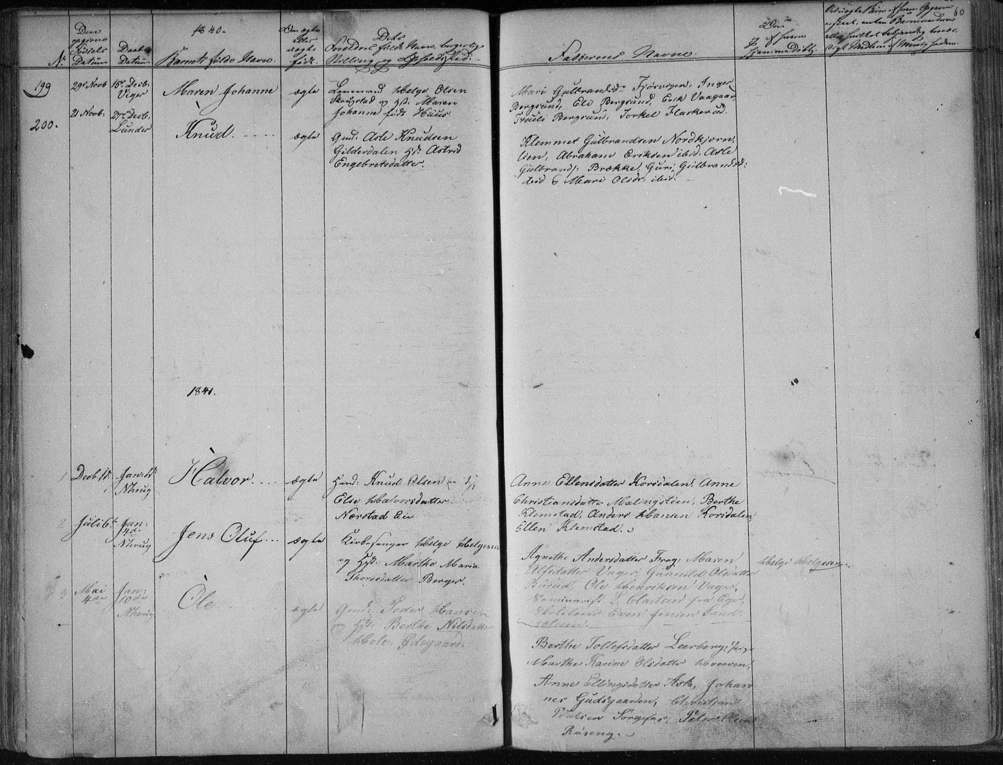 Norderhov kirkebøker, SAKO/A-237/F/Fa/L0010: Parish register (official) no. 10, 1837-1847, p. 60