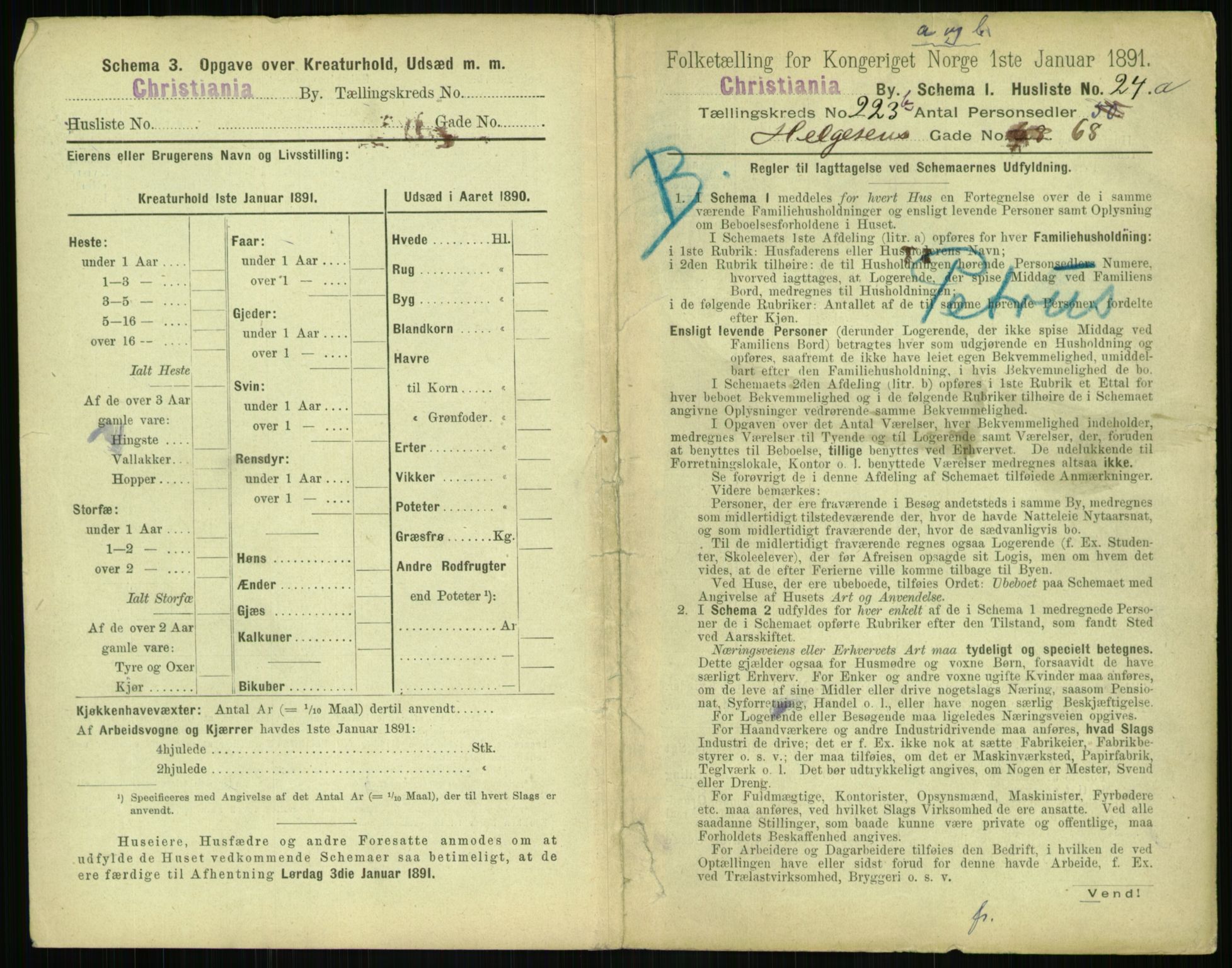 RA, 1891 census for 0301 Kristiania, 1891, p. 141997