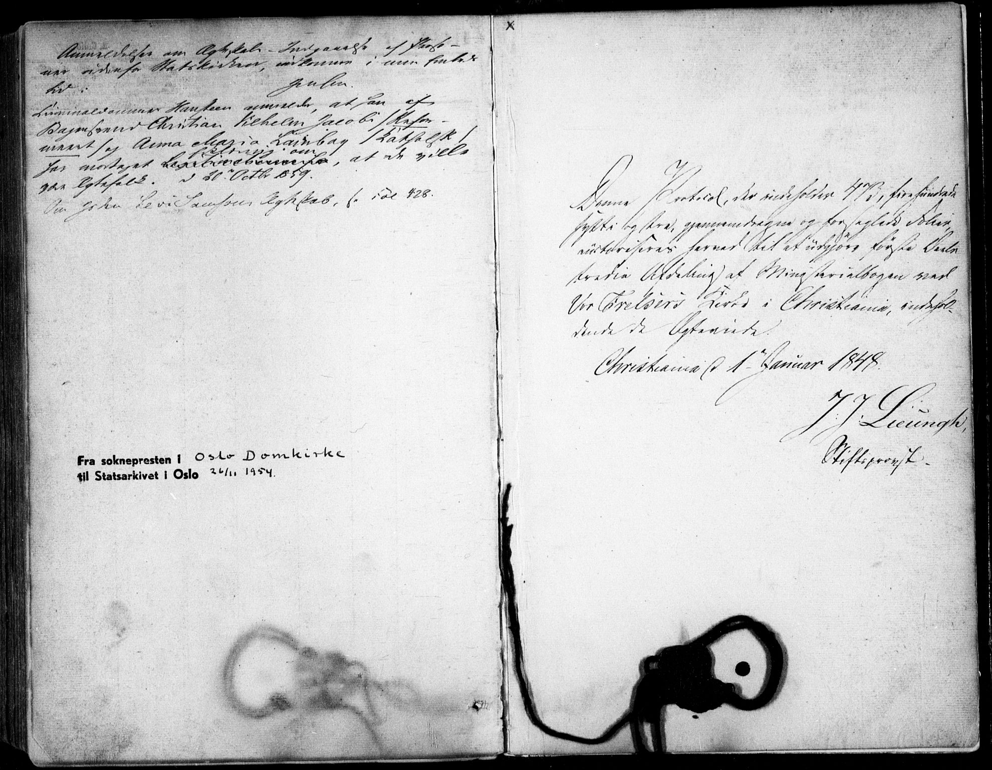 Oslo domkirke Kirkebøker, AV/SAO-A-10752/F/Fa/L0020: Parish register (official) no. 20, 1848-1865