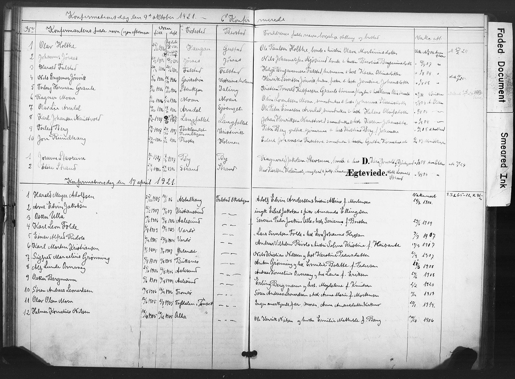 Ministerialprotokoller, klokkerbøker og fødselsregistre - Nord-Trøndelag, AV/SAT-A-1458/719/L0179: Parish register (official) no. 719A02, 1901-1923