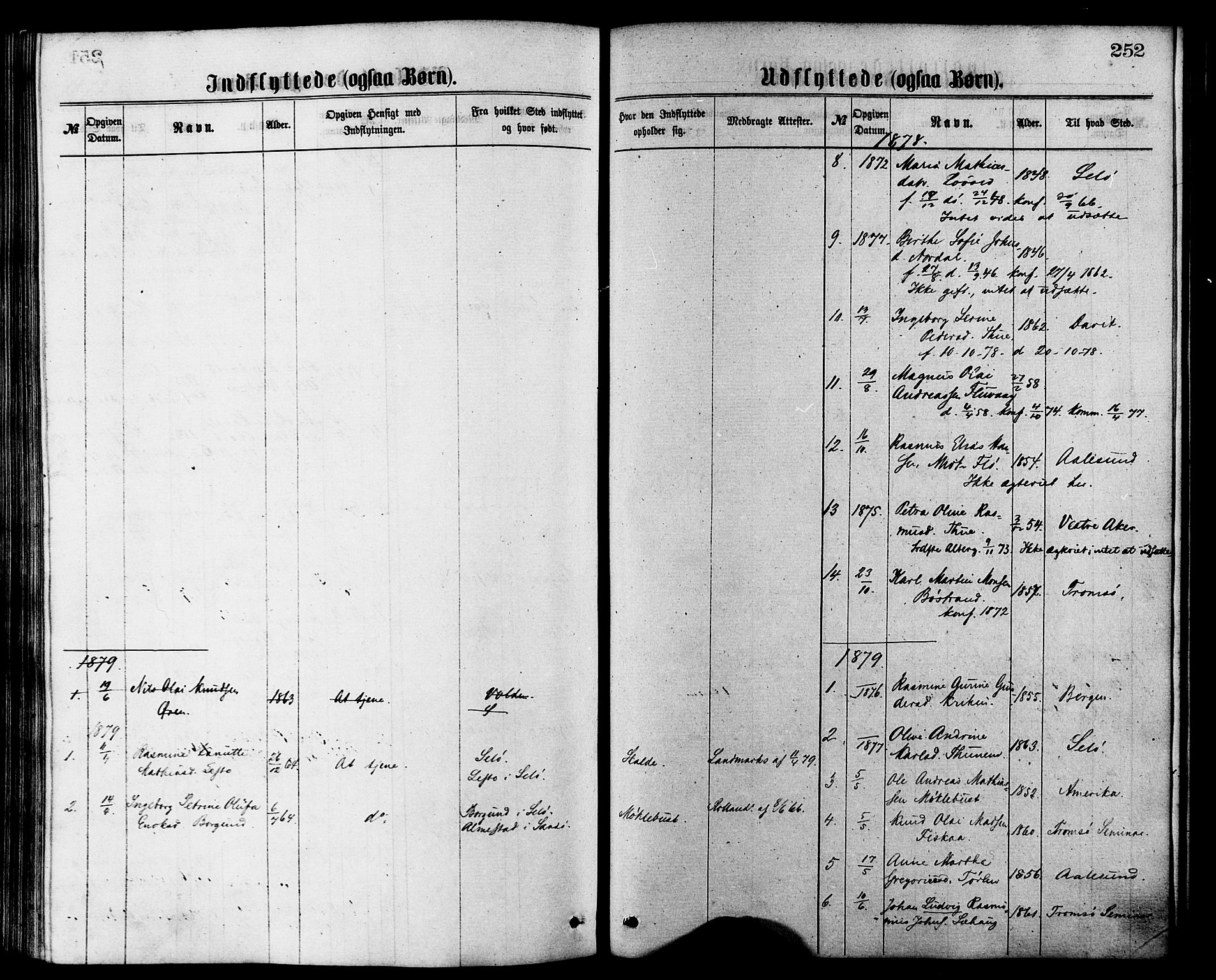 Ministerialprotokoller, klokkerbøker og fødselsregistre - Møre og Romsdal, AV/SAT-A-1454/501/L0007: Parish register (official) no. 501A07, 1868-1884, p. 252