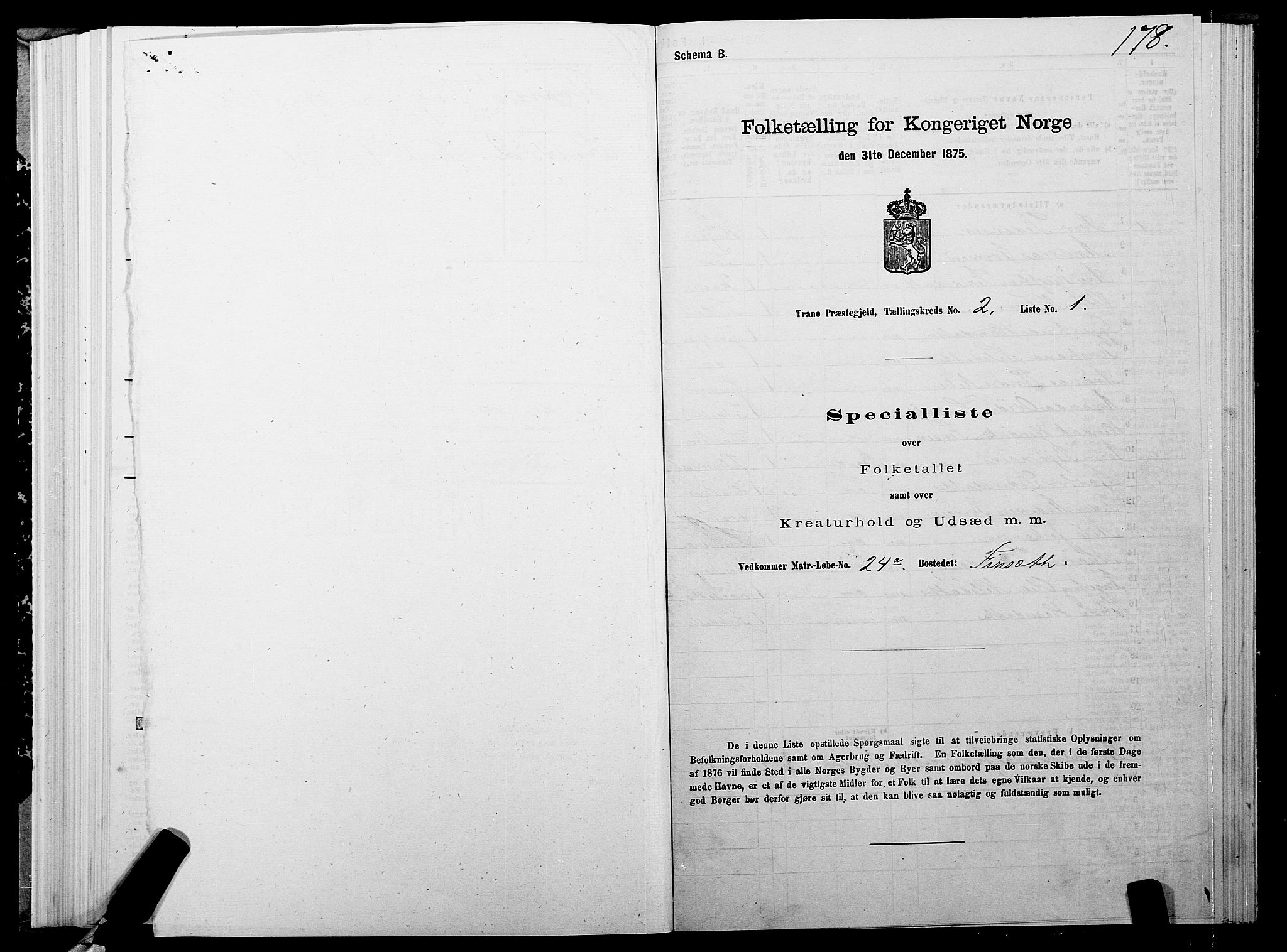 SATØ, 1875 census for 1927P Tranøy, 1875, p. 1178