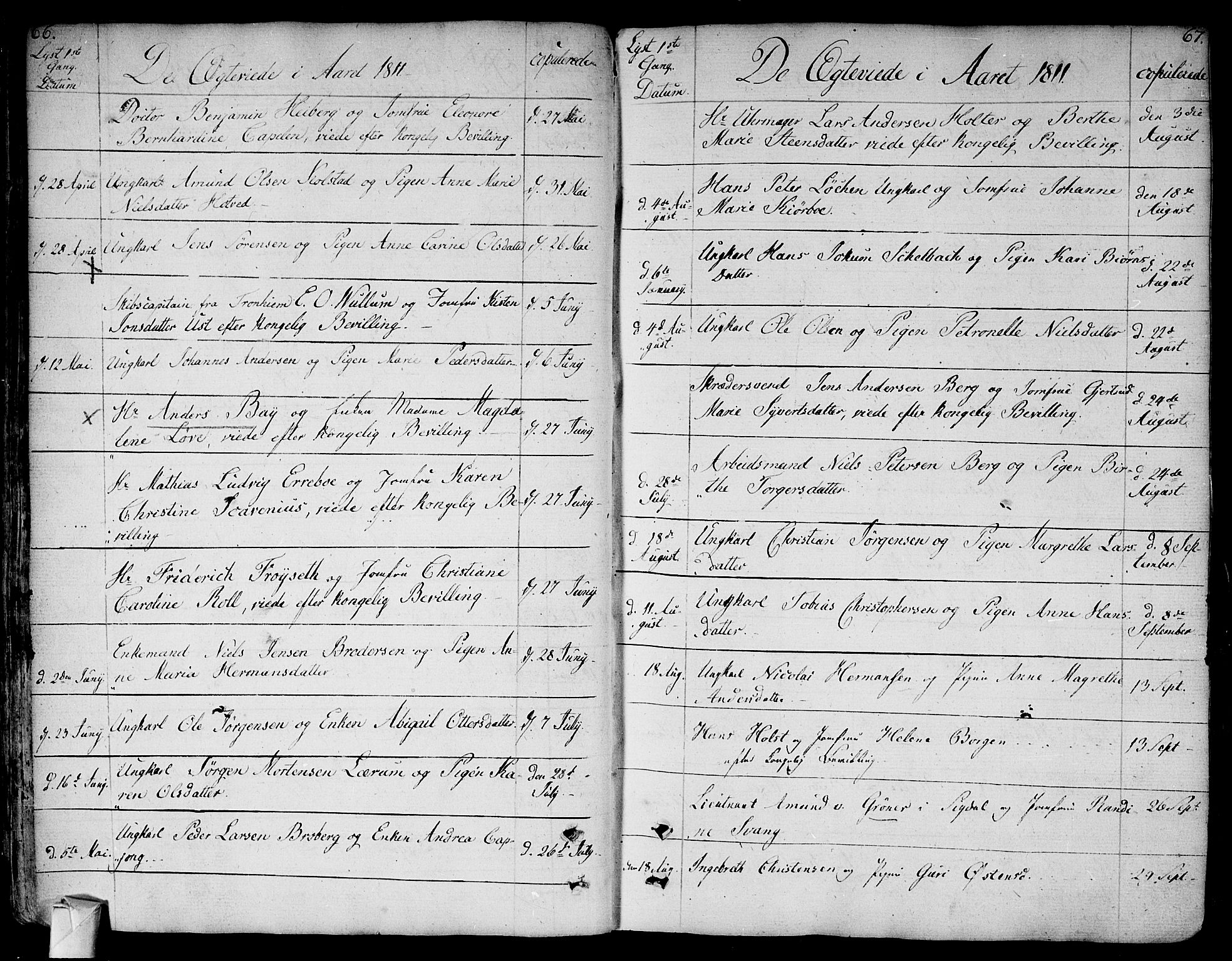 Bragernes kirkebøker, AV/SAKO-A-6/F/Fa/L0006a: Parish register (official) no. I 6, 1782-1814, p. 66-67