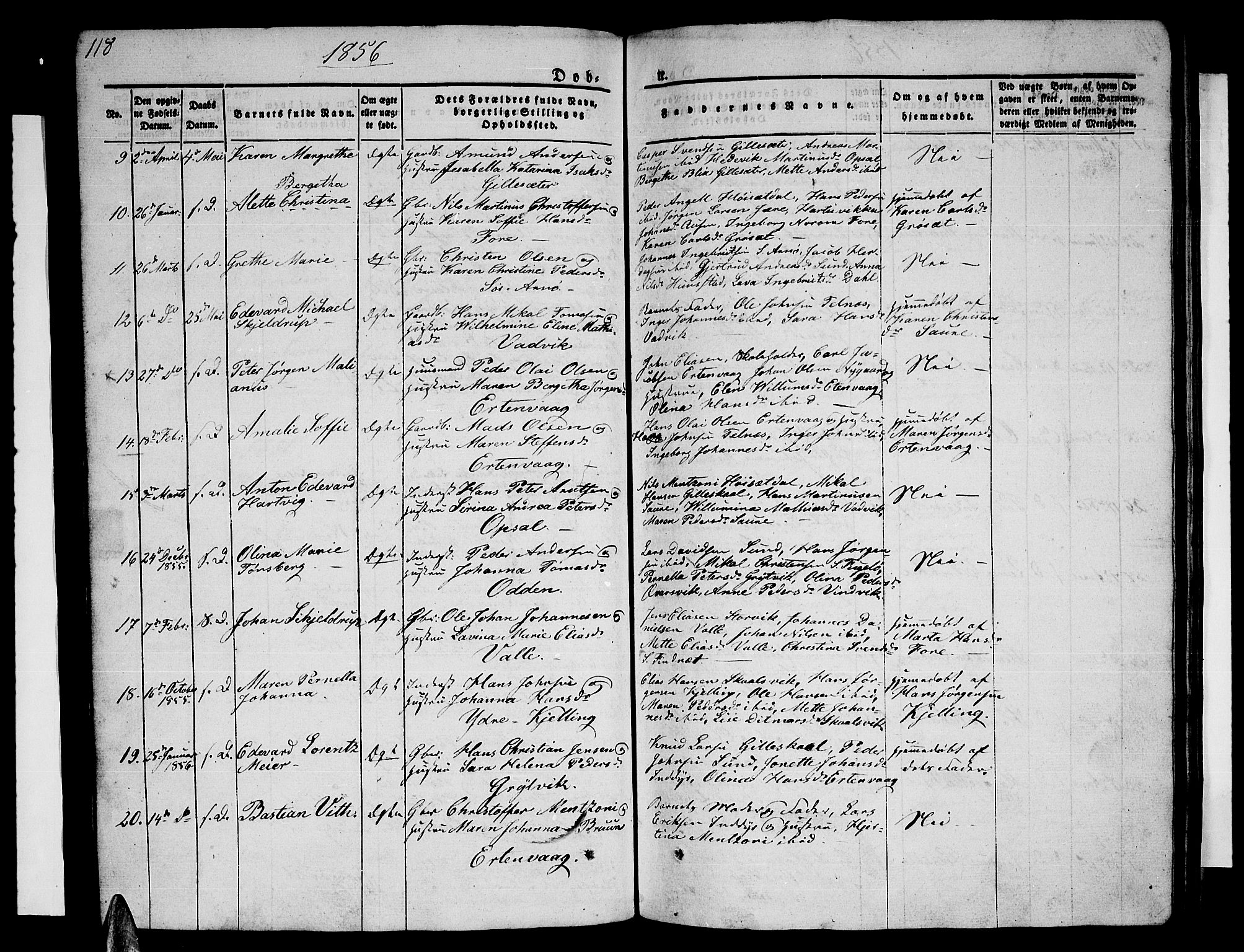 Ministerialprotokoller, klokkerbøker og fødselsregistre - Nordland, SAT/A-1459/805/L0106: Parish register (copy) no. 805C02, 1841-1861, p. 118