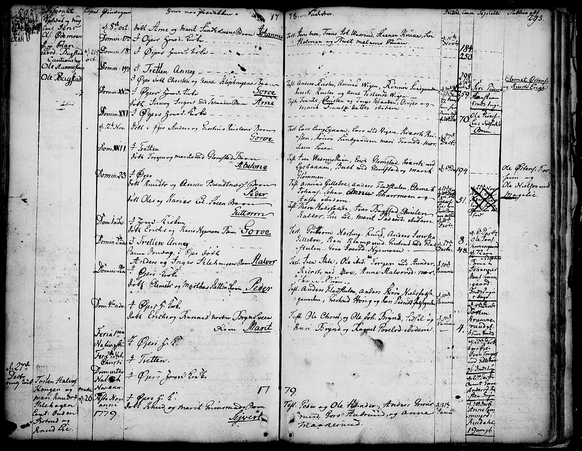 Øyer prestekontor, SAH/PREST-084/H/Ha/Haa/L0002: Parish register (official) no. 2, 1733-1784, p. 292-293