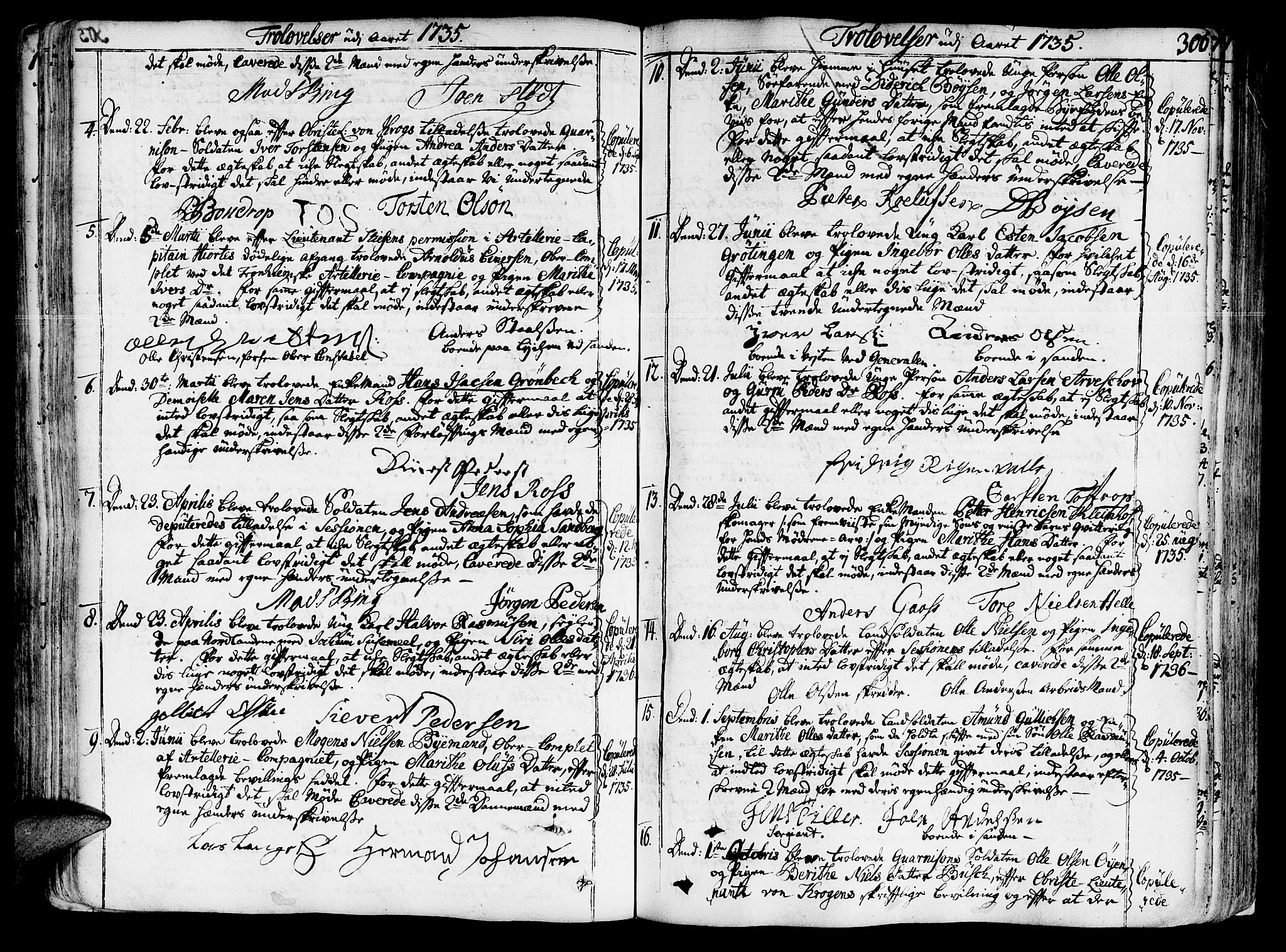 Ministerialprotokoller, klokkerbøker og fødselsregistre - Sør-Trøndelag, SAT/A-1456/602/L0103: Parish register (official) no. 602A01, 1732-1774, p. 306