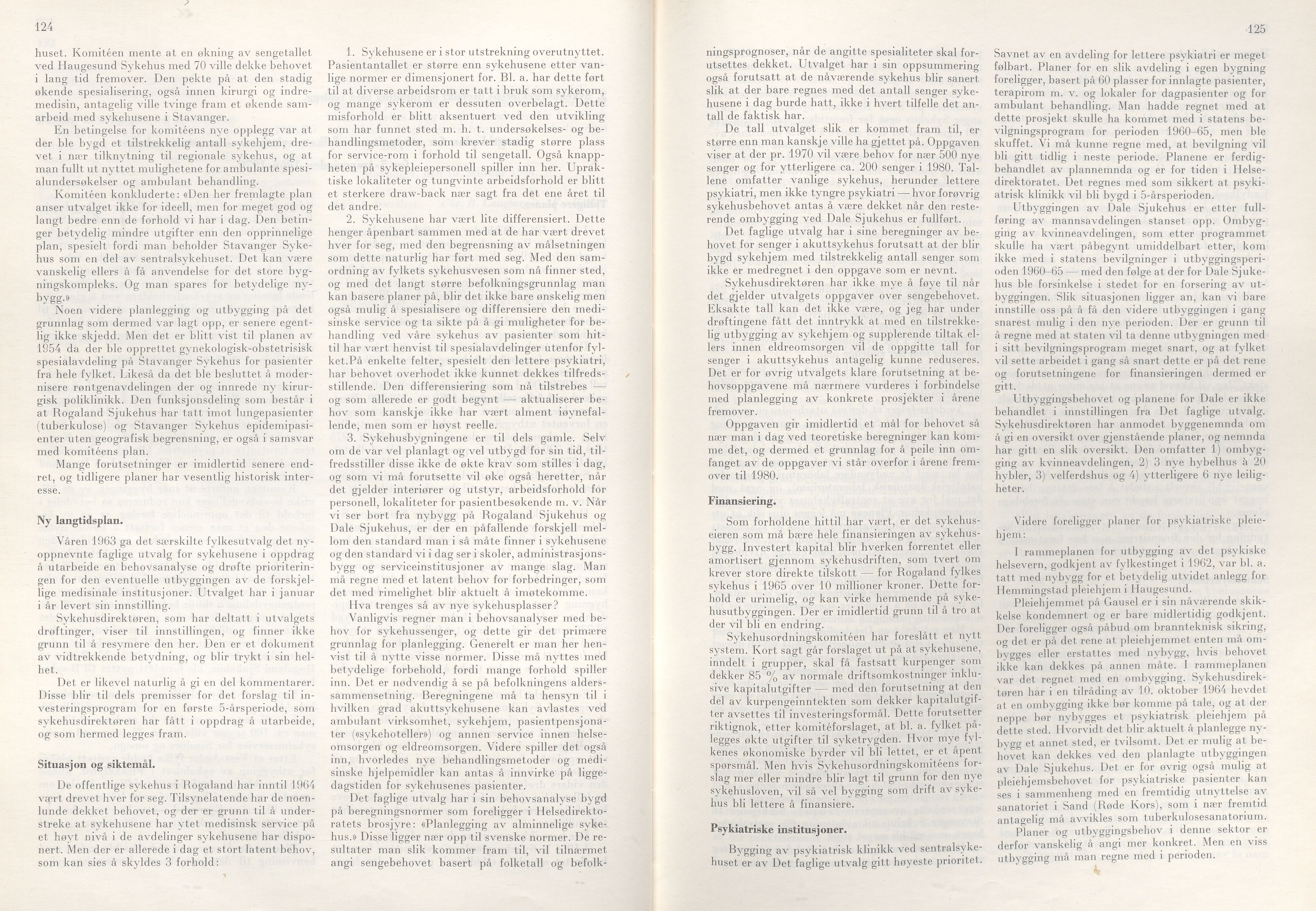 Rogaland fylkeskommune - Fylkesrådmannen , IKAR/A-900/A/Aa/Aaa/L0085: Møtebok , 1965, p. 124-125