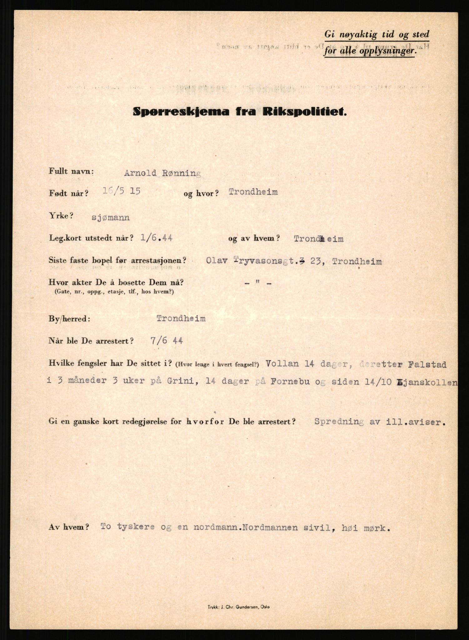 Rikspolitisjefen, AV/RA-S-1560/L/L0014: Pettersen, Aksel - Savosnick, Ernst, 1940-1945, p. 976