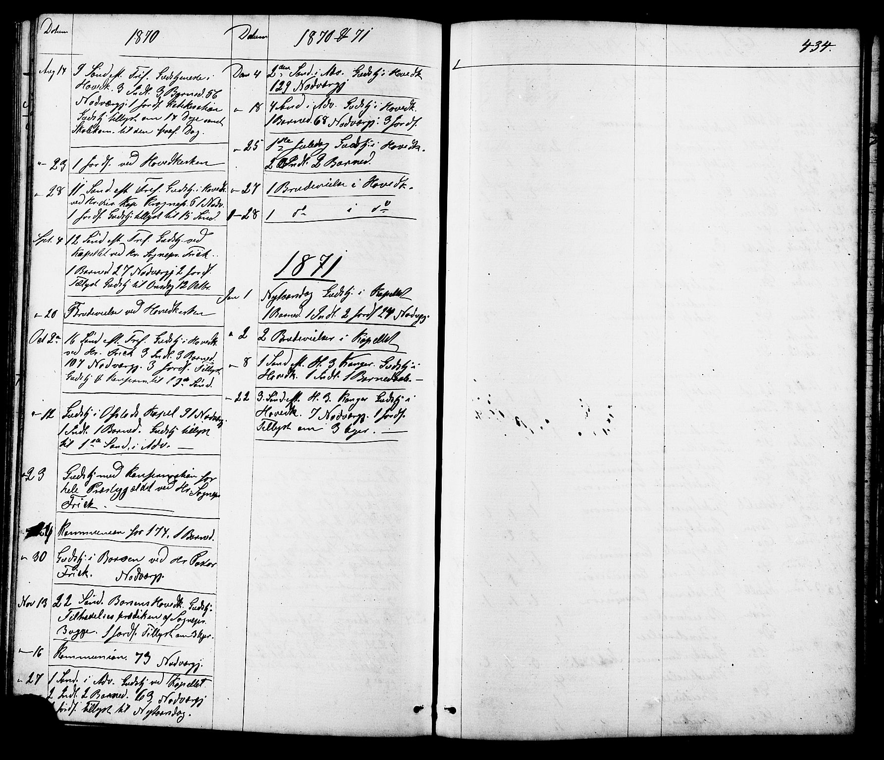 Ministerialprotokoller, klokkerbøker og fødselsregistre - Sør-Trøndelag, SAT/A-1456/665/L0777: Parish register (copy) no. 665C02, 1867-1915, p. 434