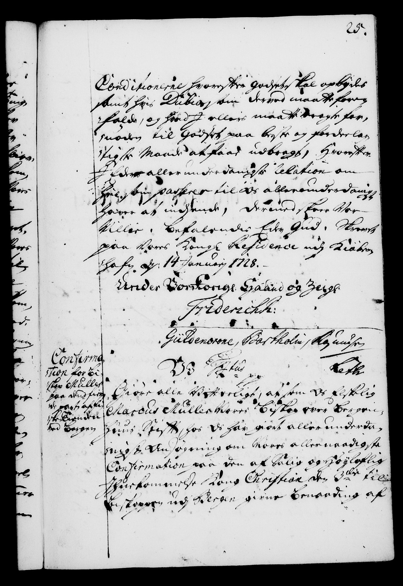 Rentekammeret, Kammerkanselliet, RA/EA-3111/G/Gg/Gga/L0003: Norsk ekspedisjonsprotokoll med register (merket RK 53.3), 1727-1734, p. 25