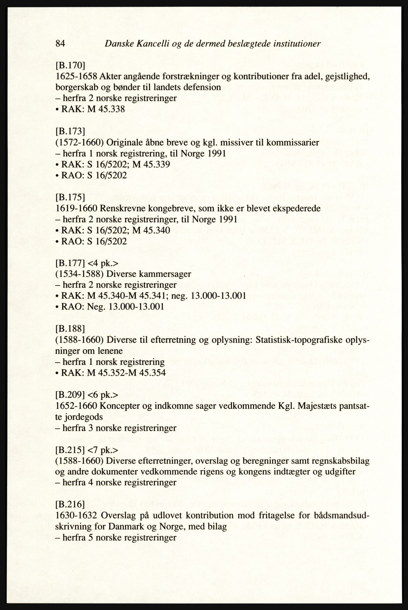Publikasjoner utgitt av Arkivverket, PUBL/PUBL-001/A/0002: Erik Gøbel: NOREG, Tværregistratur over norgesrelevant materiale i Rigsarkivet i København (2000), 2000, p. 86