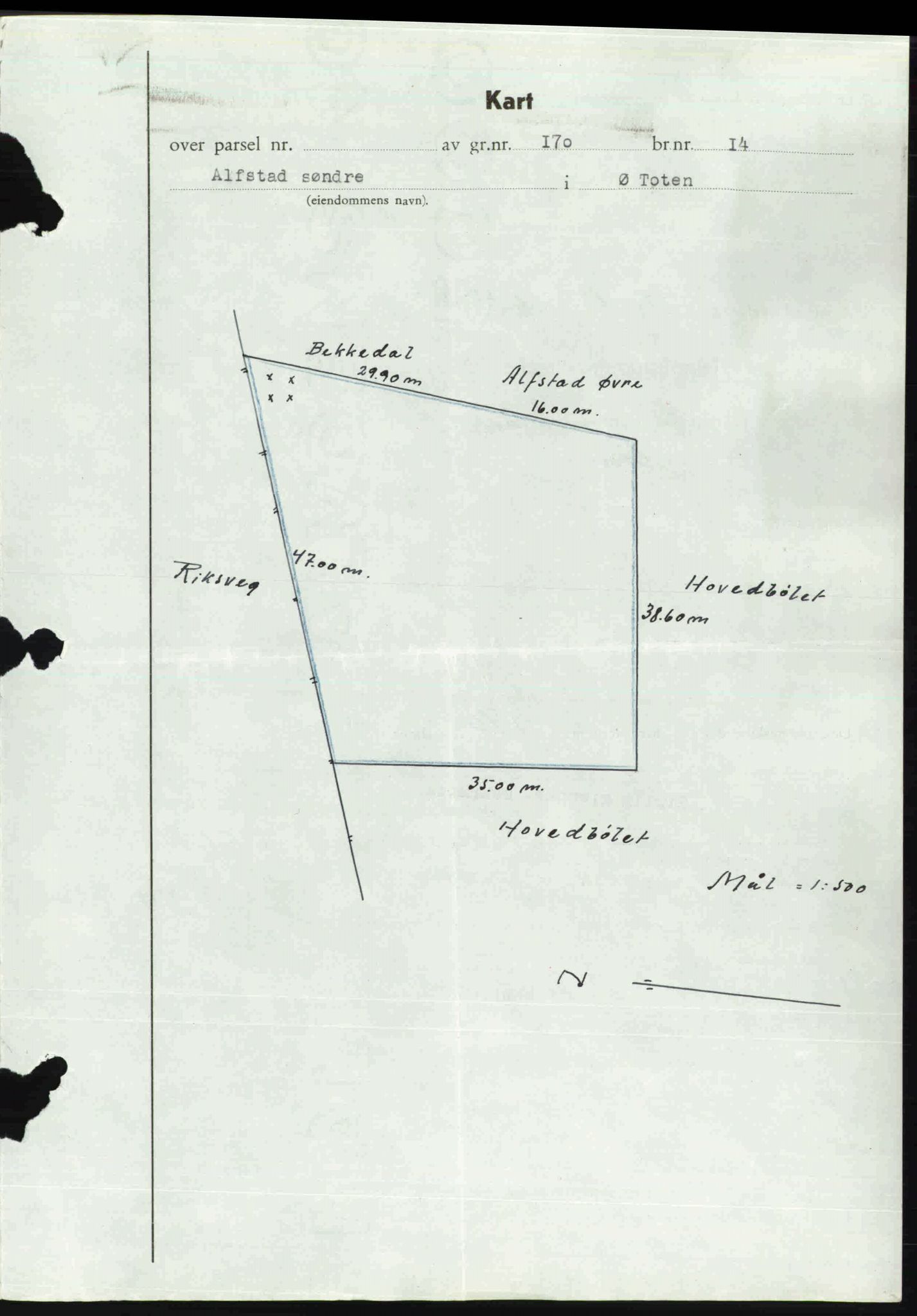 Toten tingrett, SAH/TING-006/H/Hb/Hbc/L0013: Mortgage book no. Hbc-13, 1945-1945, Diary no: : 90/1945