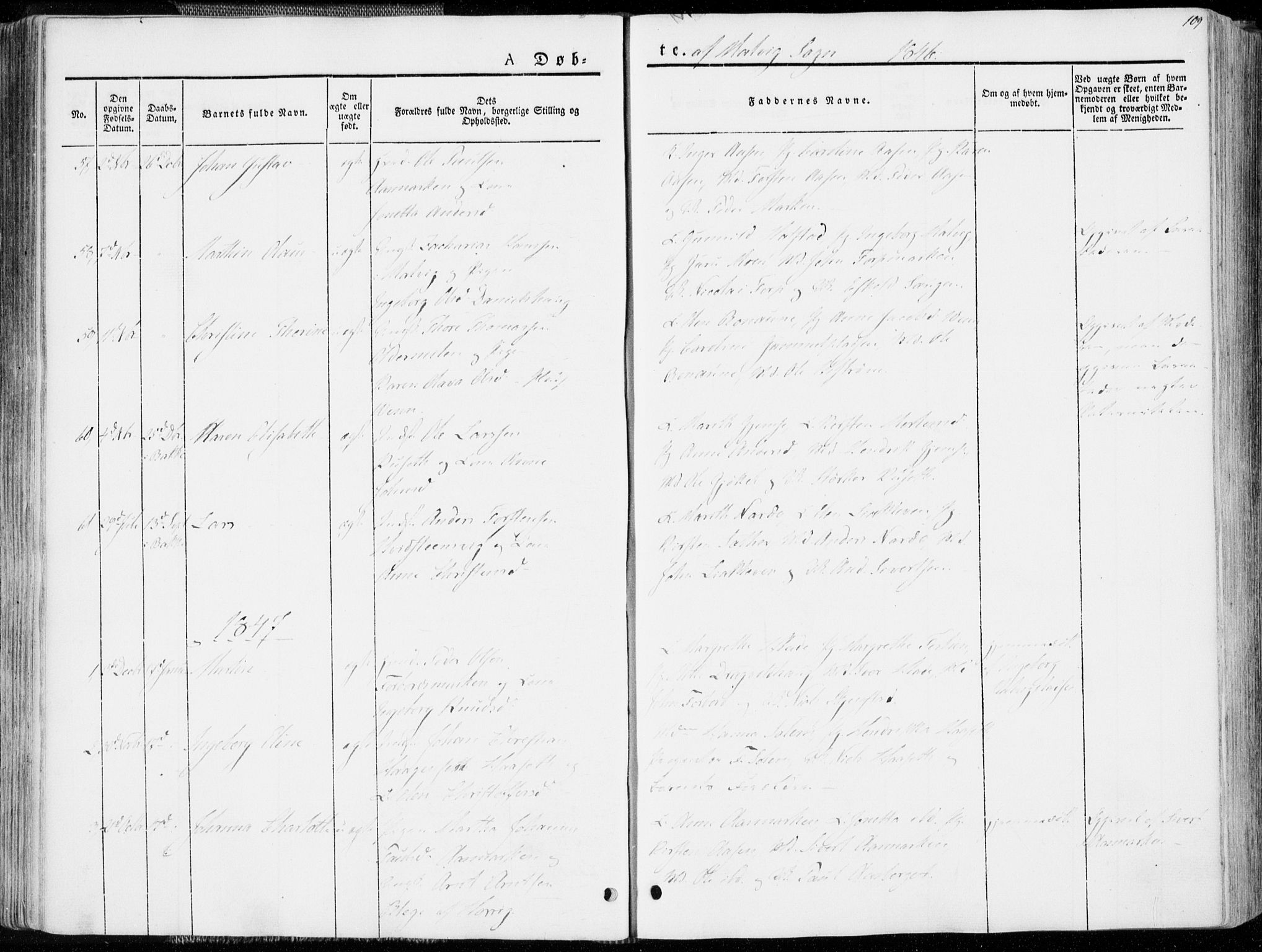 Ministerialprotokoller, klokkerbøker og fødselsregistre - Sør-Trøndelag, SAT/A-1456/606/L0290: Parish register (official) no. 606A05, 1841-1847, p. 109