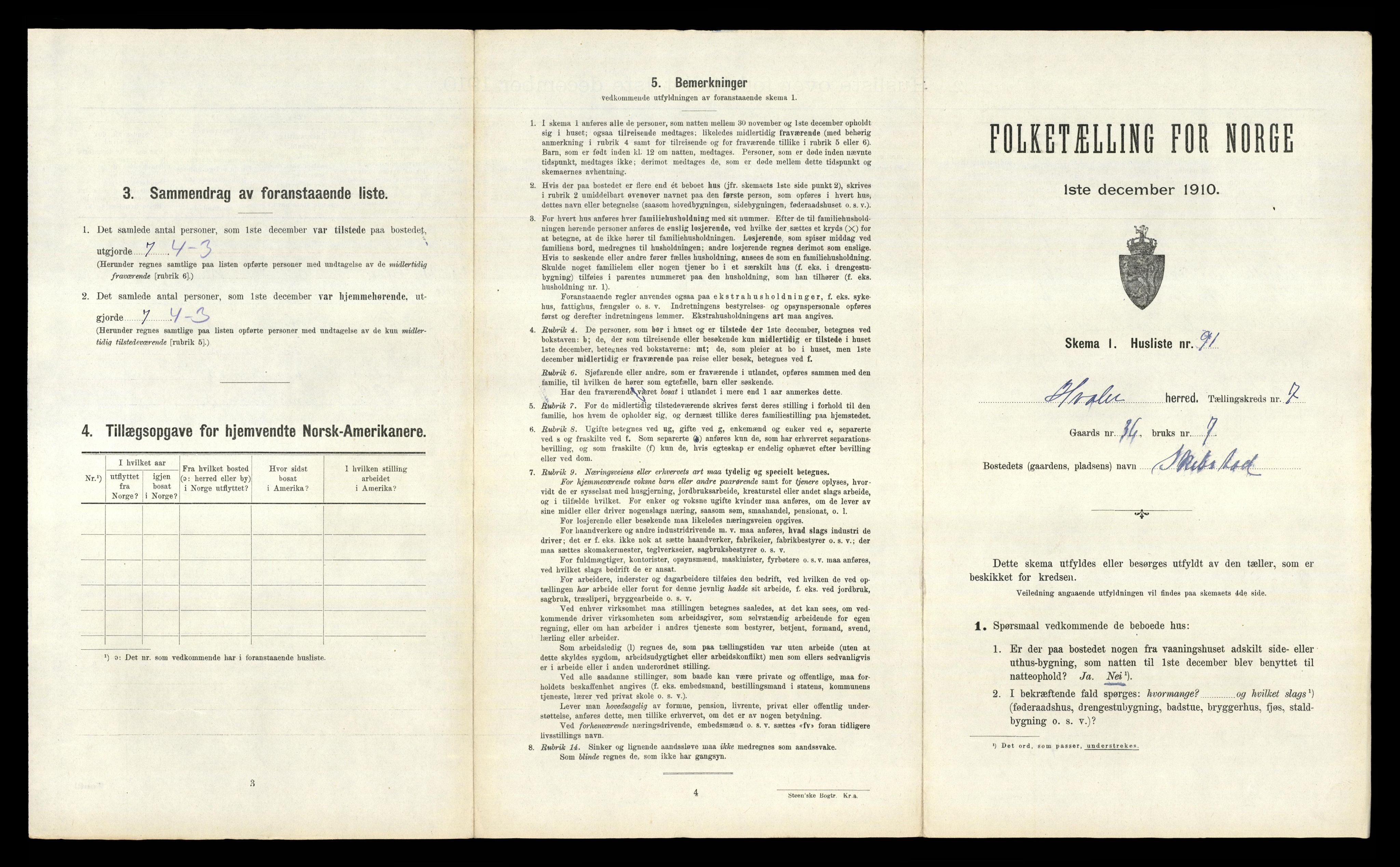 RA, 1910 census for Hvaler, 1910, p. 1166