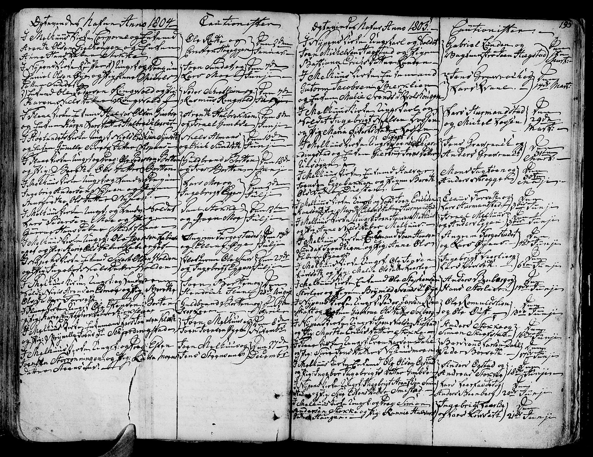 Ministerialprotokoller, klokkerbøker og fødselsregistre - Sør-Trøndelag, SAT/A-1456/691/L1061: Parish register (official) no. 691A02 /1, 1768-1815, p. 195