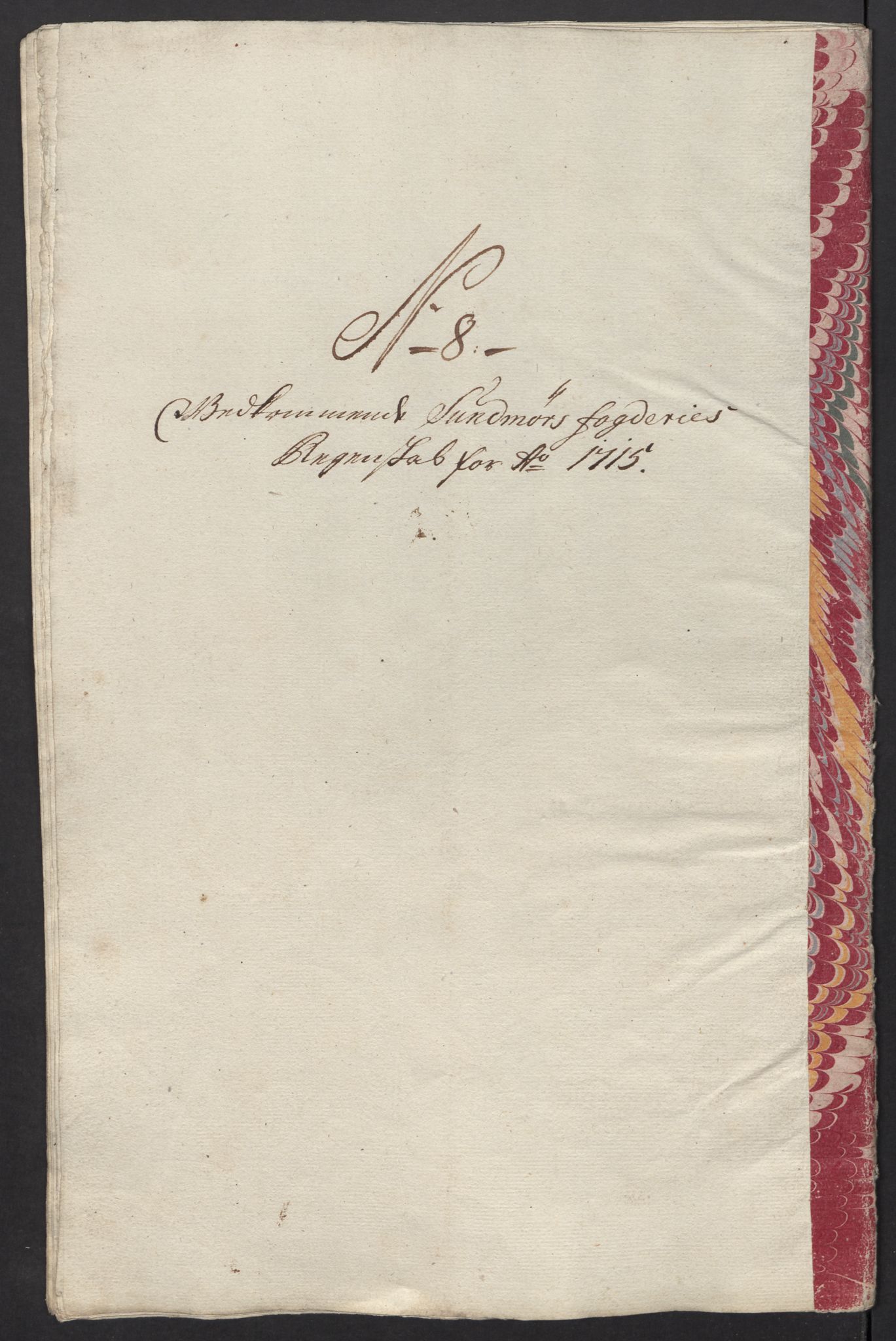 Rentekammeret inntil 1814, Reviderte regnskaper, Fogderegnskap, AV/RA-EA-4092/R54/L3567: Fogderegnskap Sunnmøre, 1715, p. 160