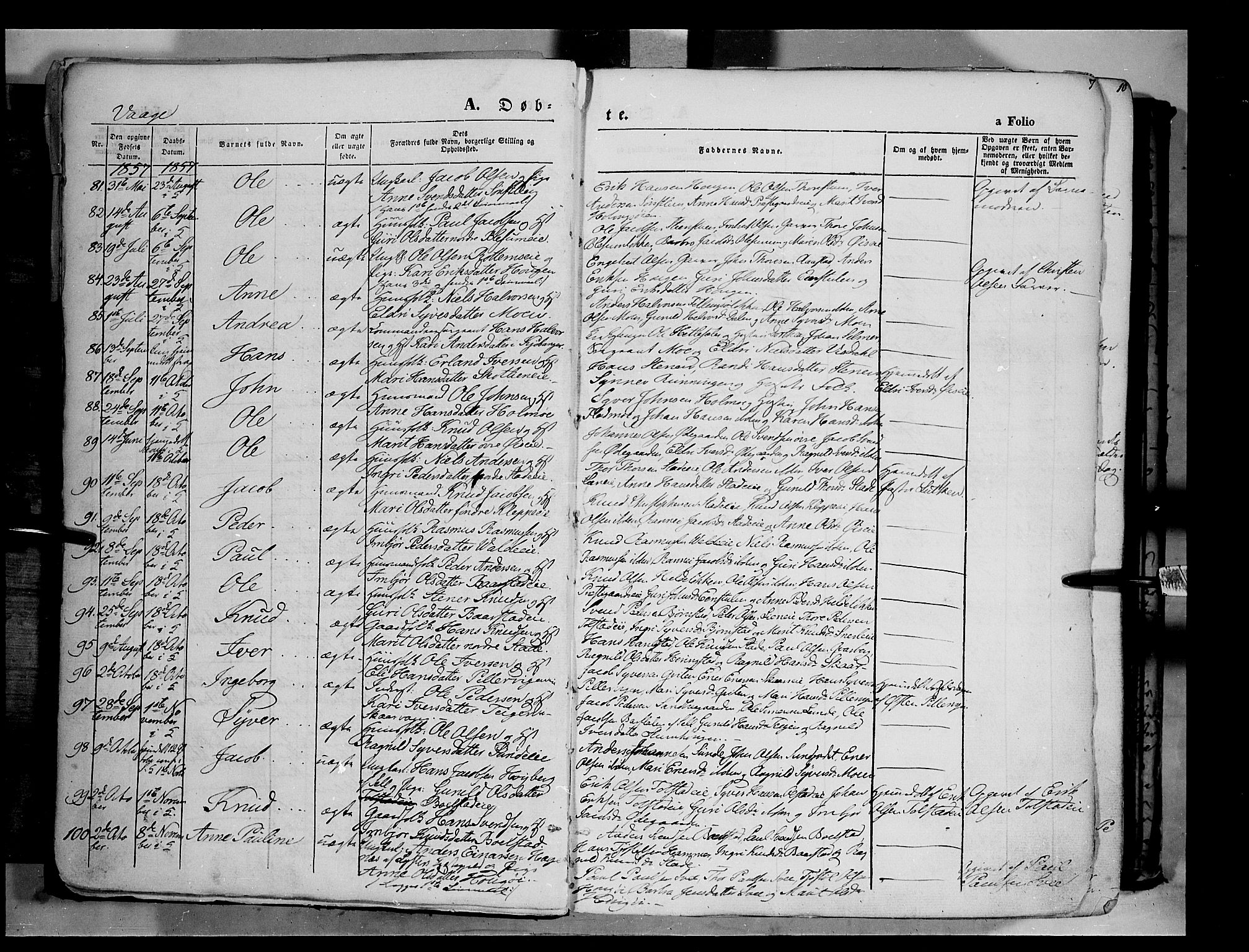 Vågå prestekontor, SAH/PREST-076/H/Ha/Haa/L0006: Parish register (official) no. 6 /1, 1856-1872, p. 7