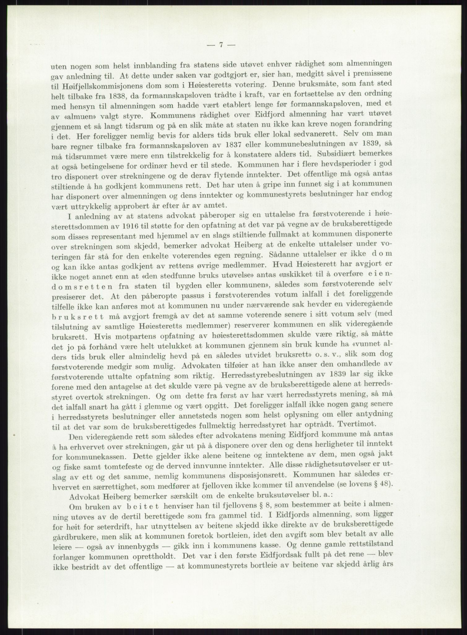 Høyfjellskommisjonen, AV/RA-S-1546/X/Xa/L0001: Nr. 1-33, 1909-1953, p. 868