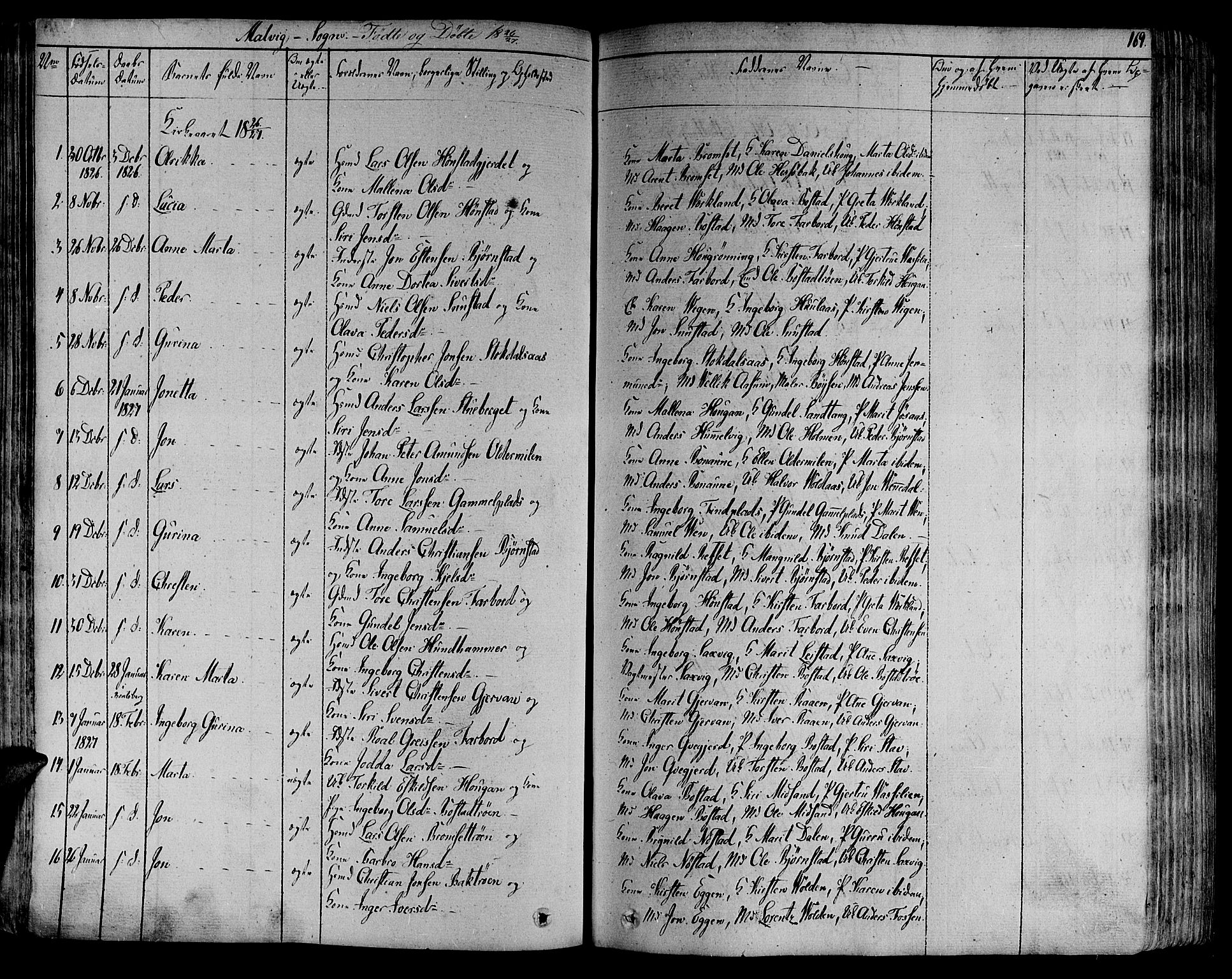 Ministerialprotokoller, klokkerbøker og fødselsregistre - Sør-Trøndelag, SAT/A-1456/606/L0288: Parish register (official) no. 606A04 /3, 1826-1840, p. 169