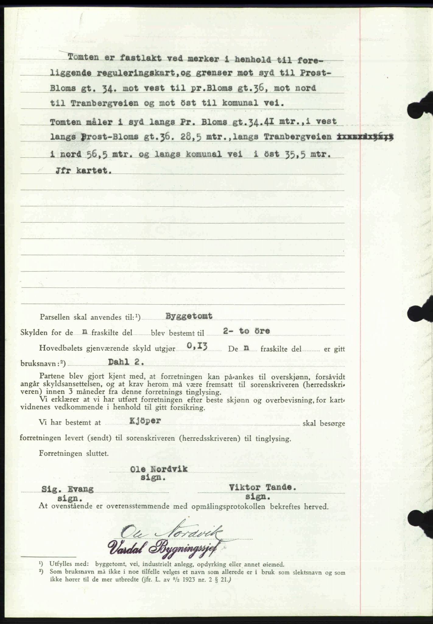 Toten tingrett, SAH/TING-006/H/Hb/Hbc/L0008: Mortgage book no. Hbc-08, 1941-1941, Diary no: : 1116/1941
