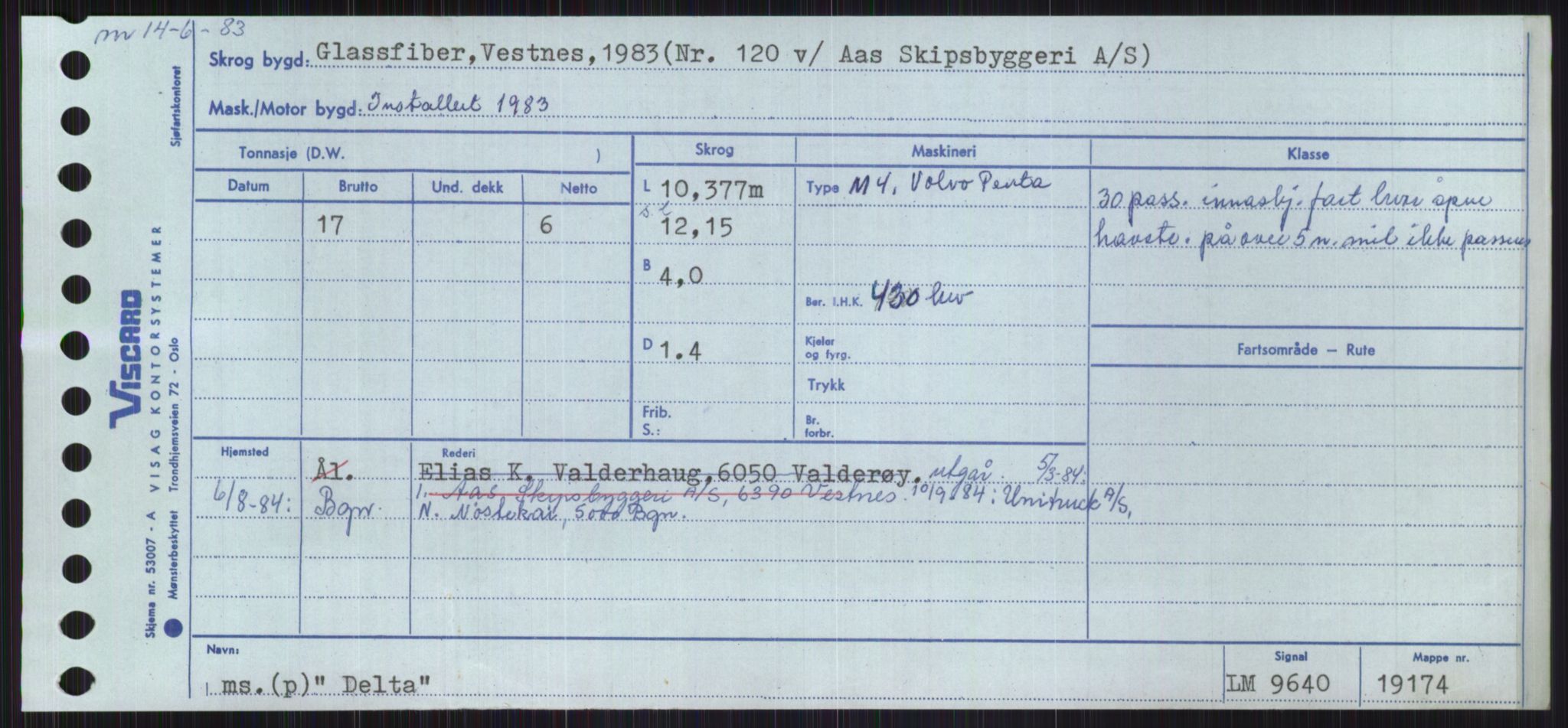 Sjøfartsdirektoratet med forløpere, Skipsmålingen, RA/S-1627/H/Ha/L0001/0002: Fartøy, A-Eig / Fartøy Bjør-Eig, p. 805