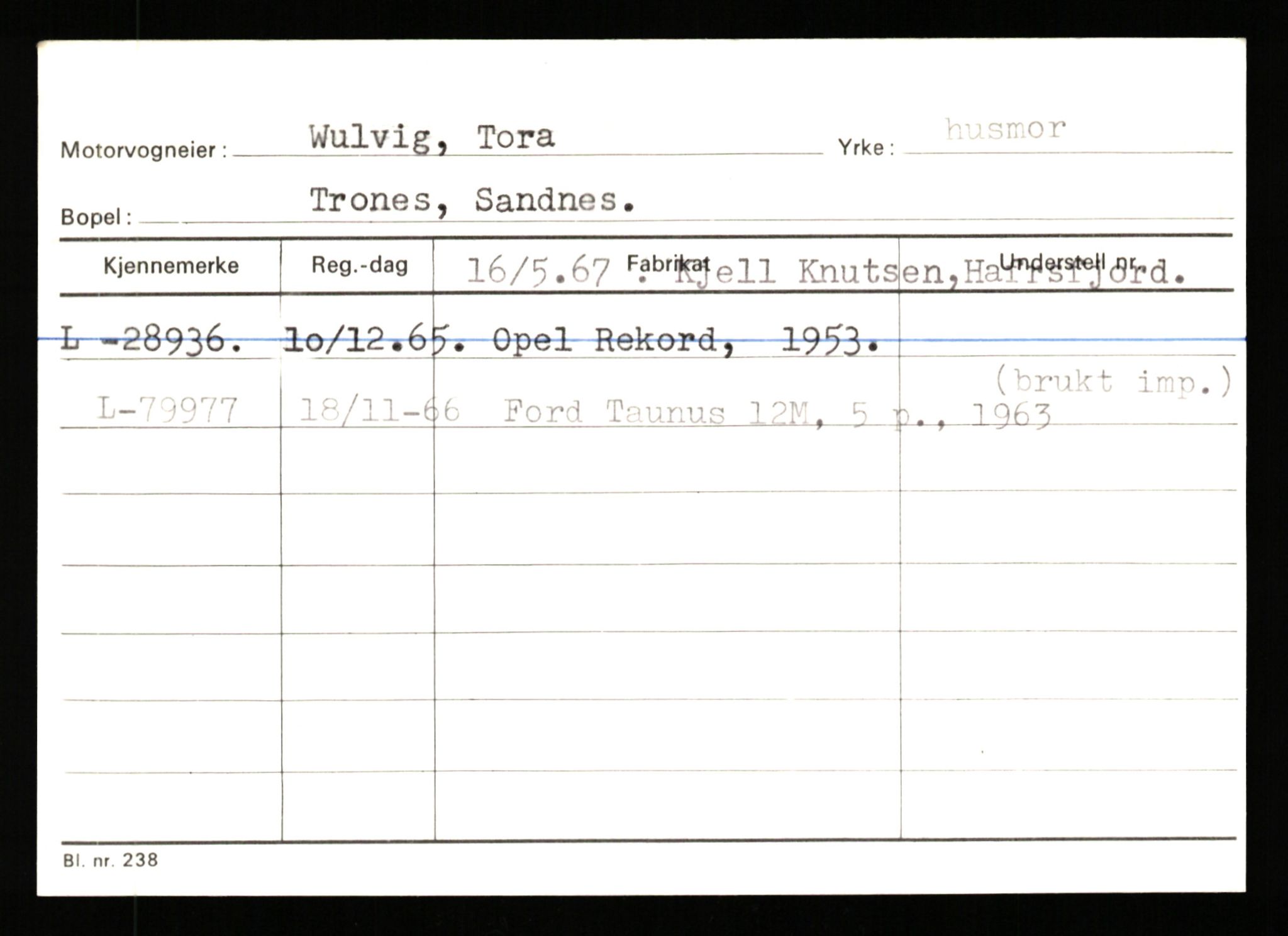 Stavanger trafikkstasjon, SAST/A-101942/0/H/L0043: Viste - Øksendal, 1930-1971, p. 859