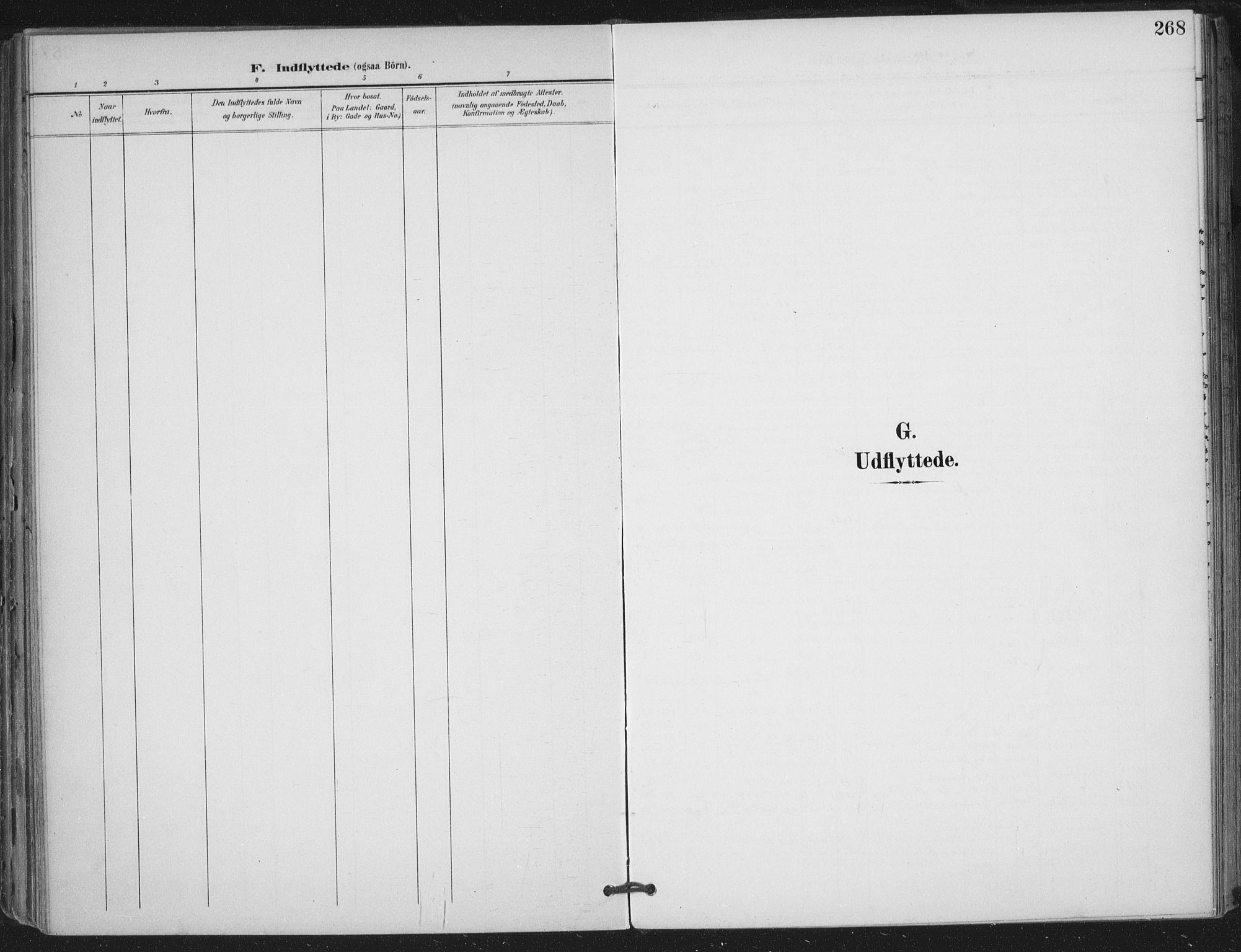 Trøgstad prestekontor Kirkebøker, SAO/A-10925/F/Fa/L0011: Parish register (official) no. I 11, 1899-1919, p. 268