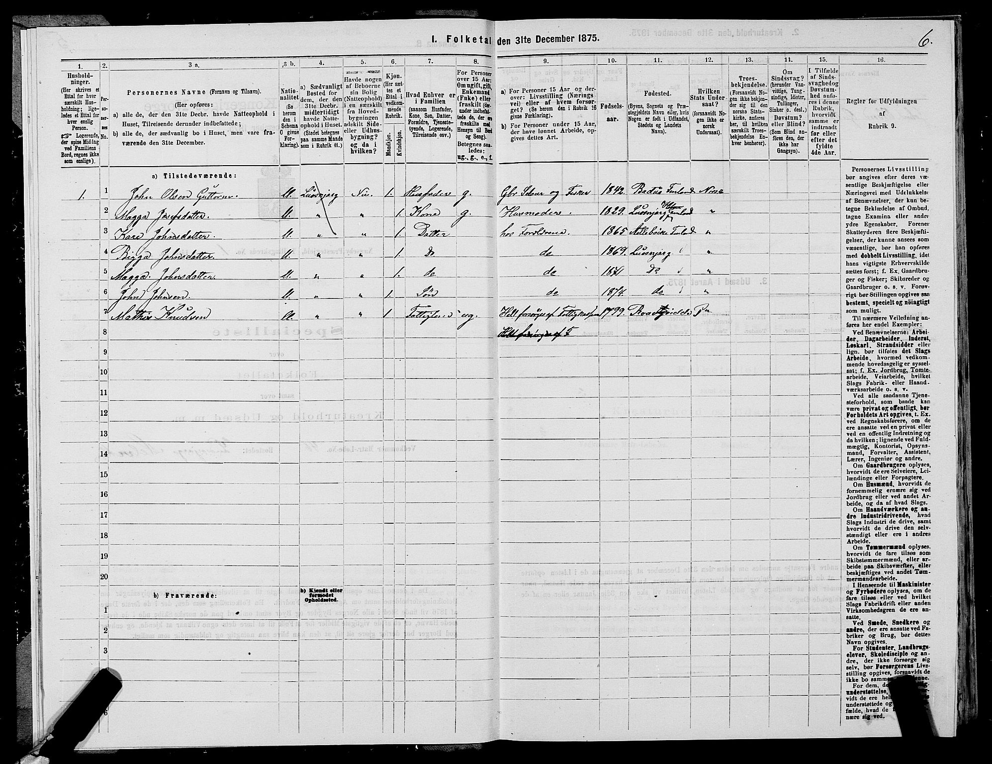 SATØ, 1875 census for 2027P Nesseby, 1875, p. 1006