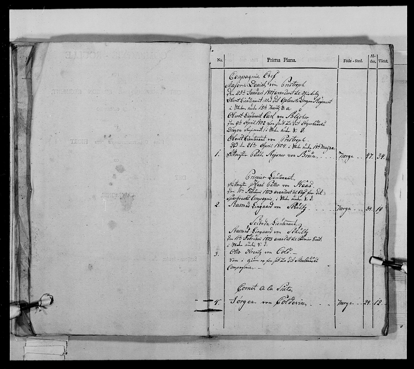 Generalitets- og kommissariatskollegiet, Det kongelige norske kommissariatskollegium, RA/EA-5420/E/Eh/L0022a: Trondheimske dragonregiment, 1804-1807, p. 68