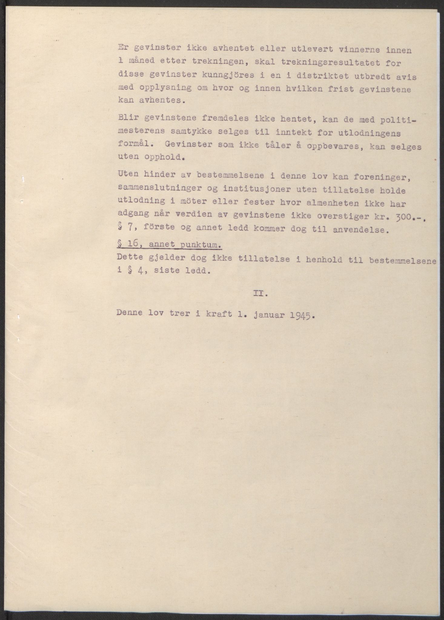 NS-administrasjonen 1940-1945 (Statsrådsekretariatet, de kommisariske statsråder mm), AV/RA-S-4279/D/Db/L0100: Lover, 1944, p. 528