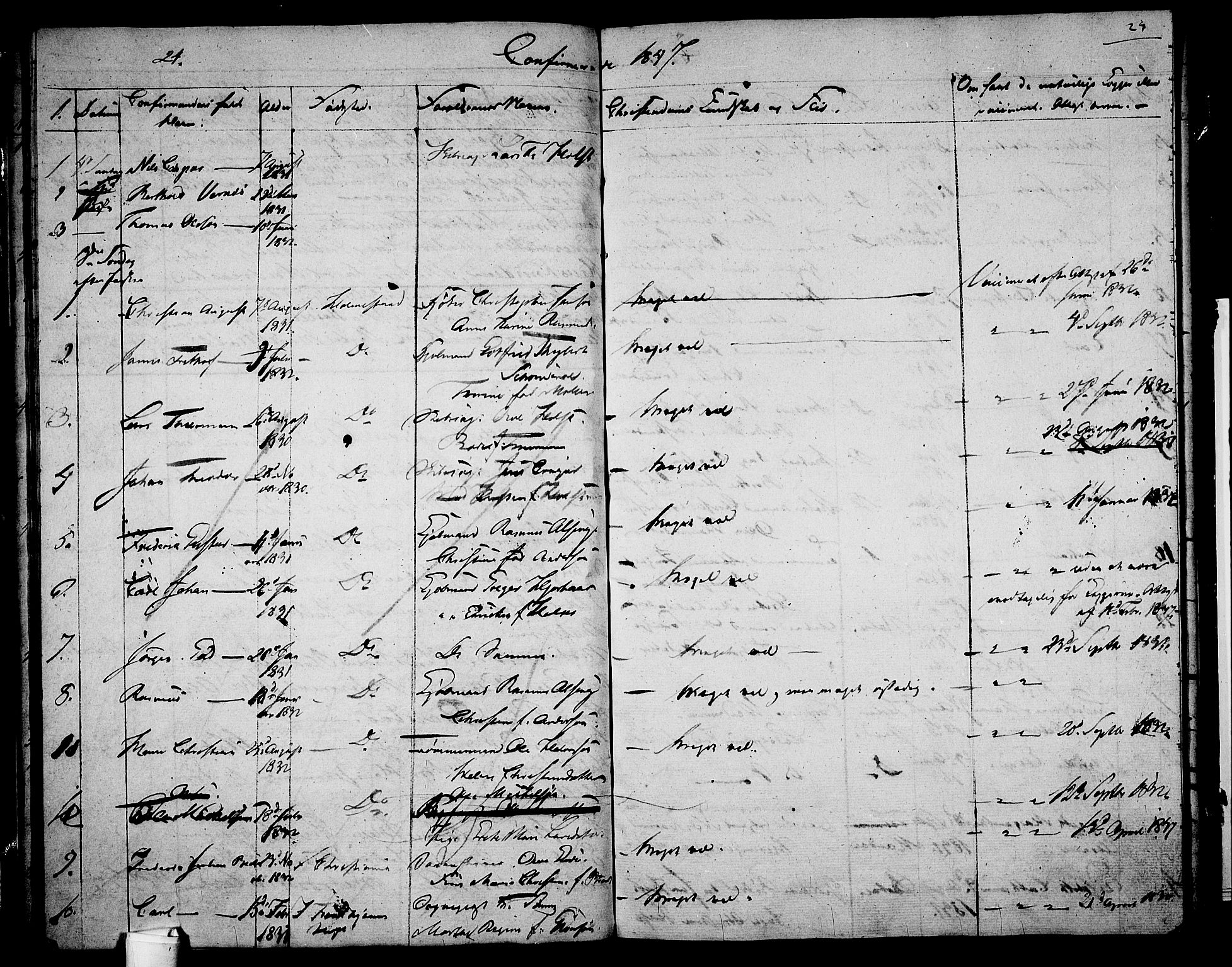 Holmestrand kirkebøker, AV/SAKO-A-346/G/Ga/L0002: Parish register (copy) no. 2, 1846-1849, p. 24