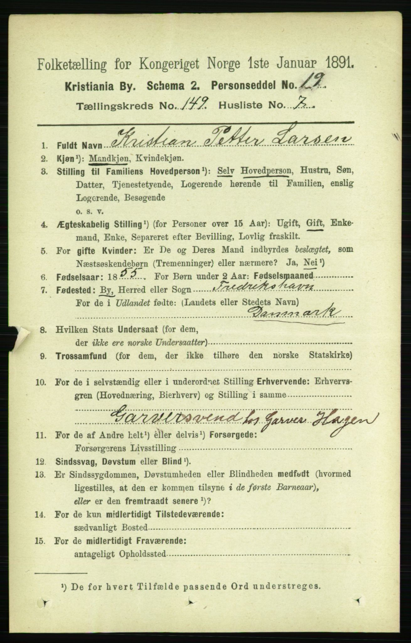 RA, 1891 census for 0301 Kristiania, 1891, p. 83291
